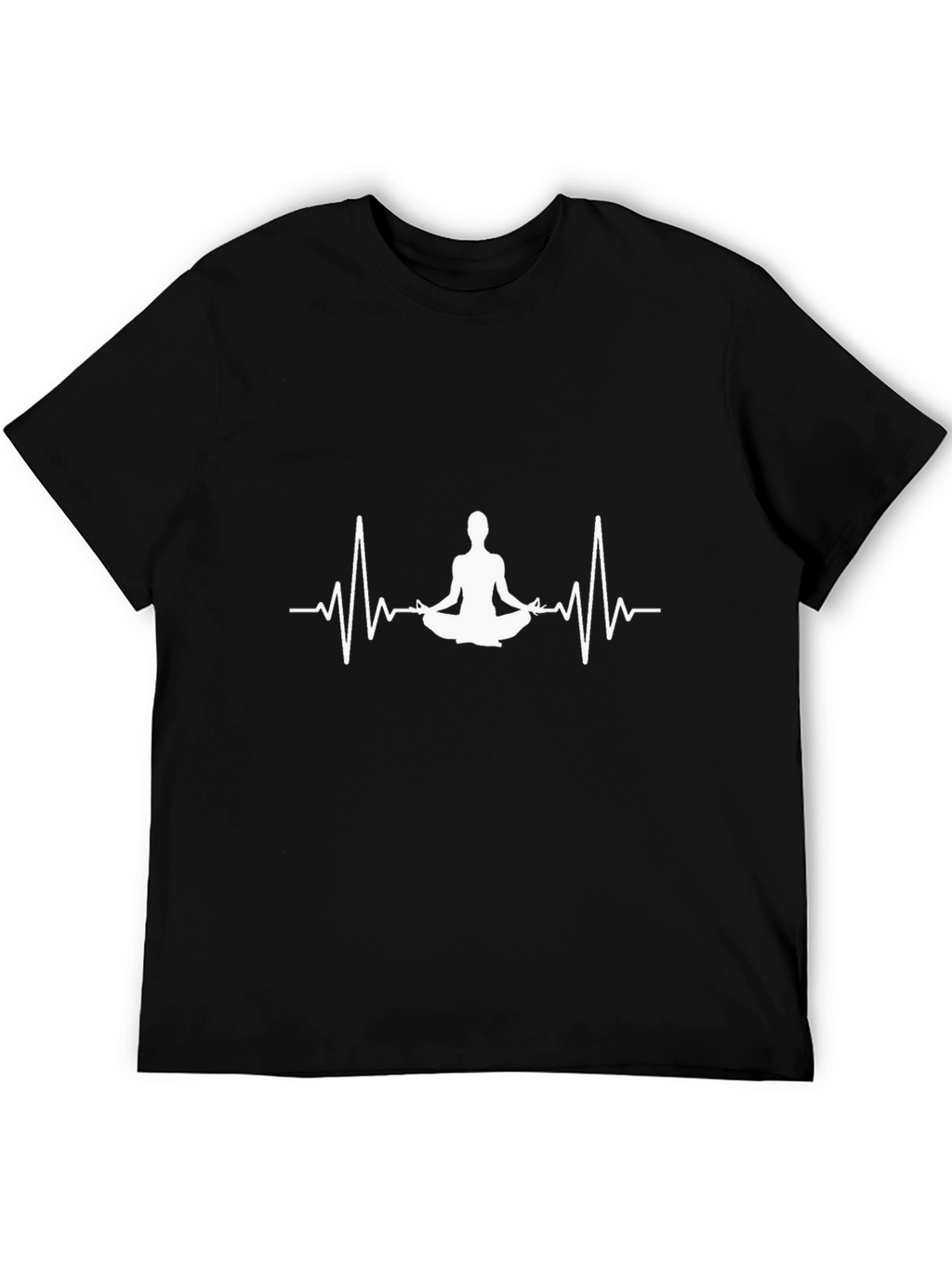 Yoga Heartbeat Graphic Tee - Zen Mode Activated