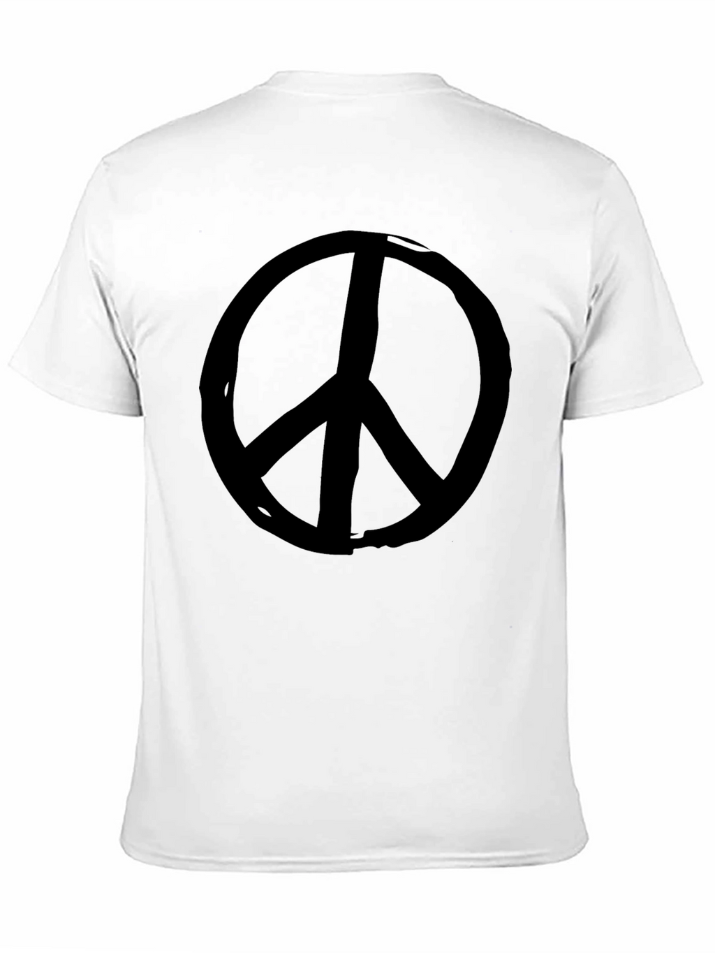 Black Peace Sign Graphic T-Shirt