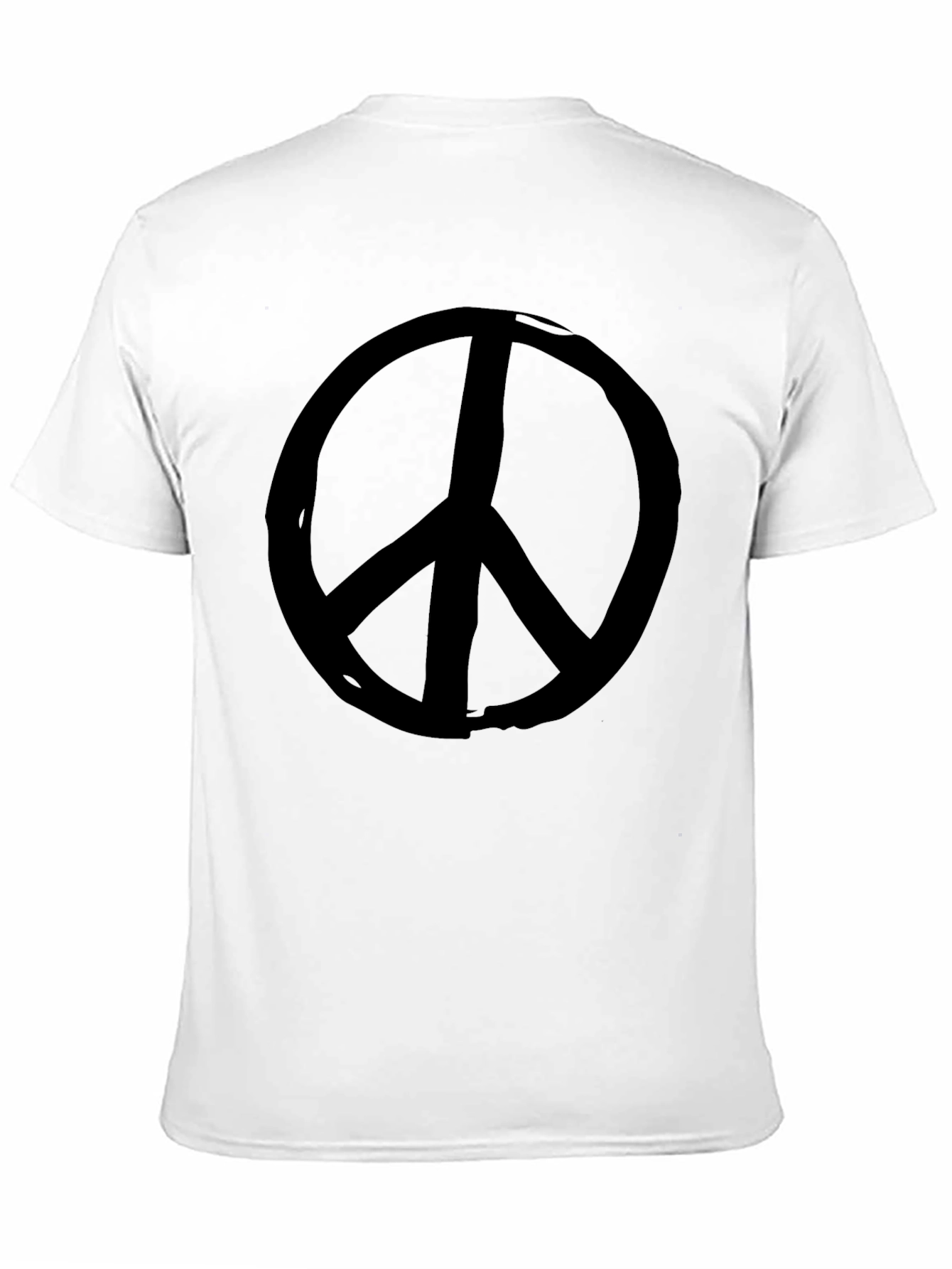 Black Peace Sign Graphic T-Shirt