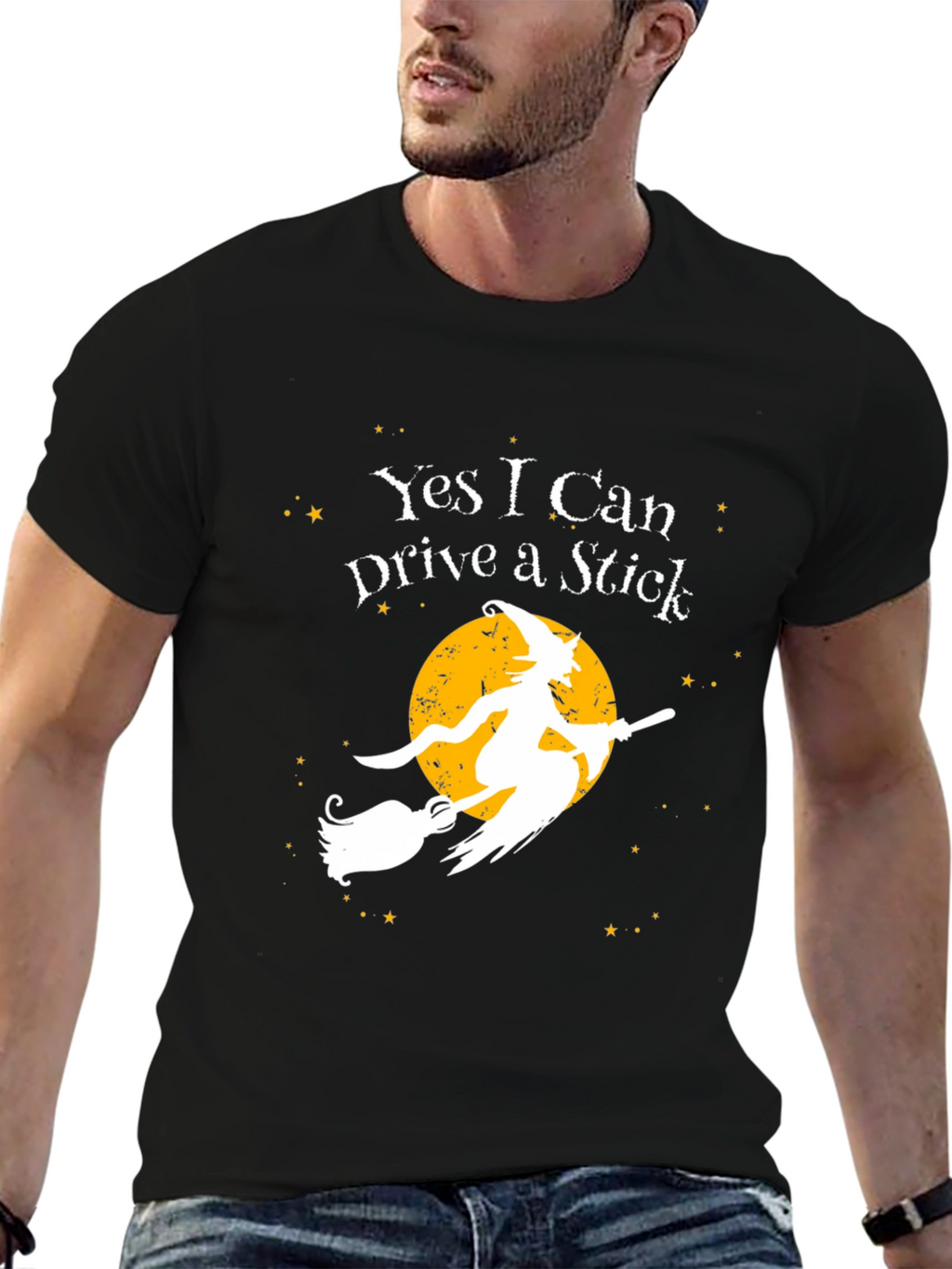 Witch Stick Halloween T-Shirt - Spooky Fun