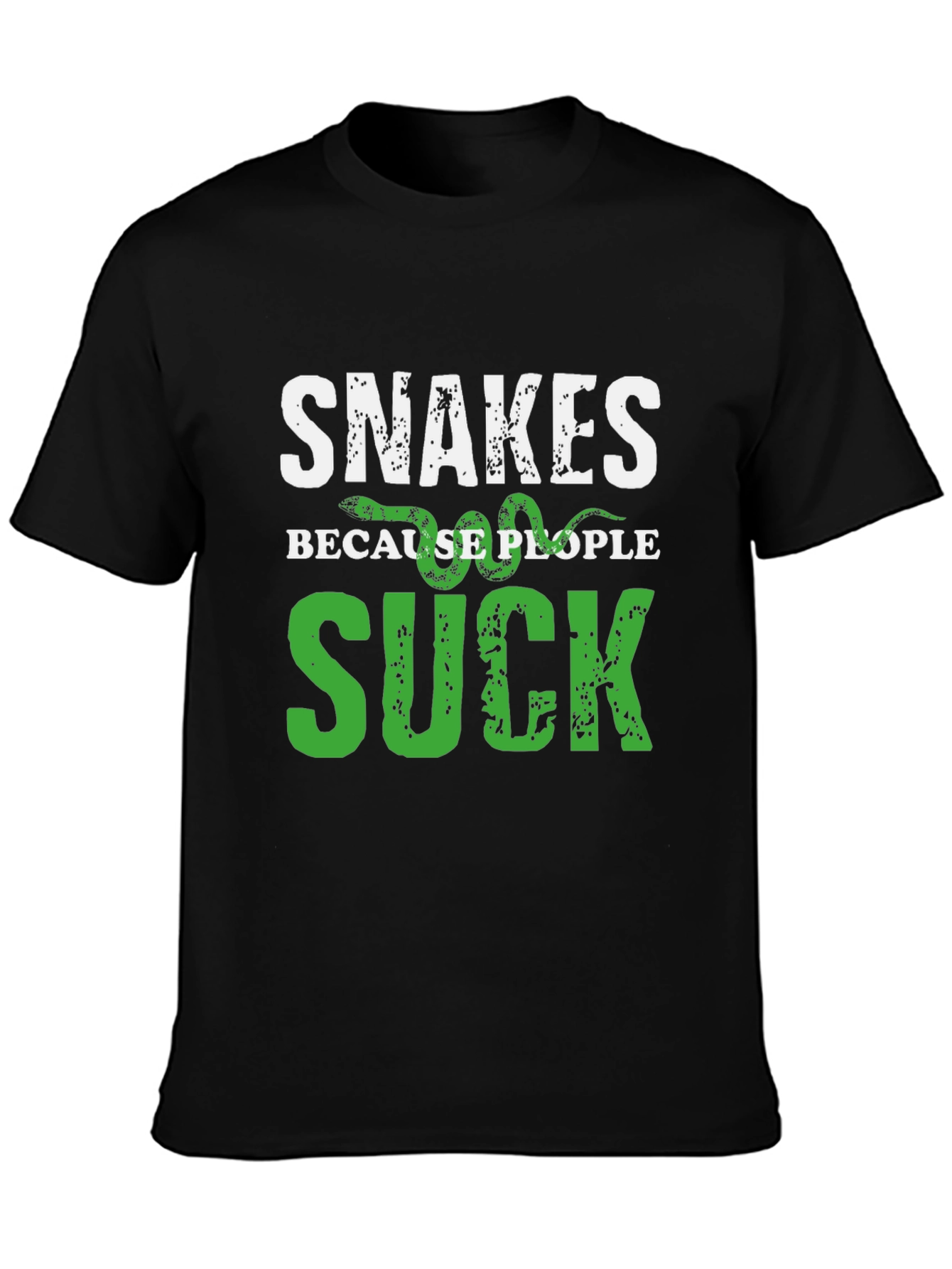 Snakes Because People Suck Graphic T-Shirt