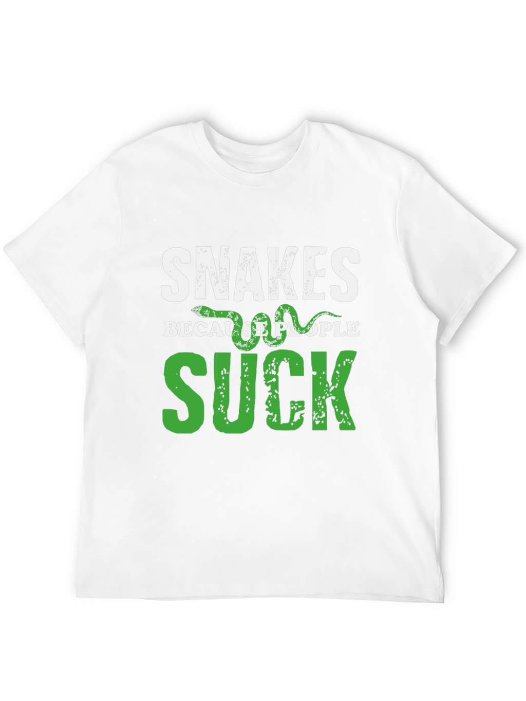 Snakes Because People Suck Graphic T-Shirt