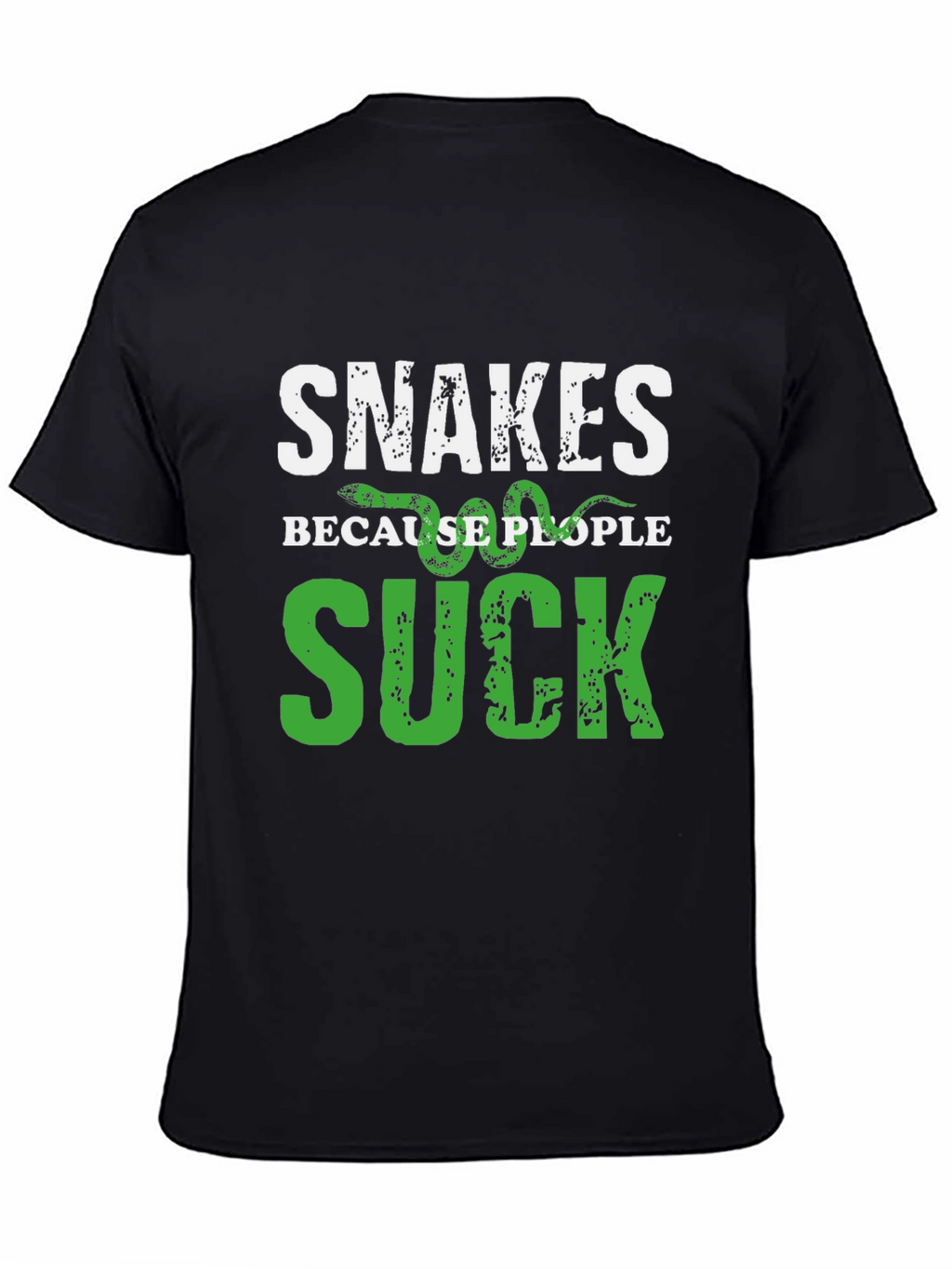 Snakes Because People Suck Graphic T-Shirt