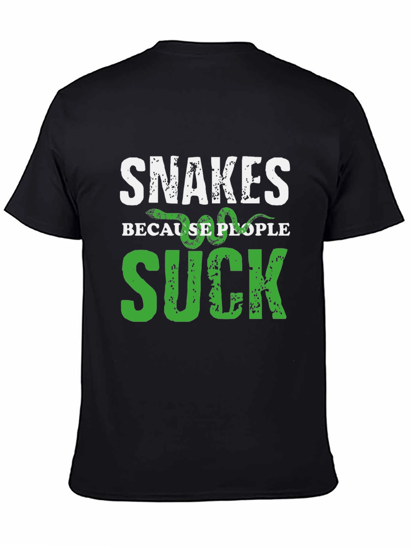 Snakes Because People Suck Graphic T-Shirt