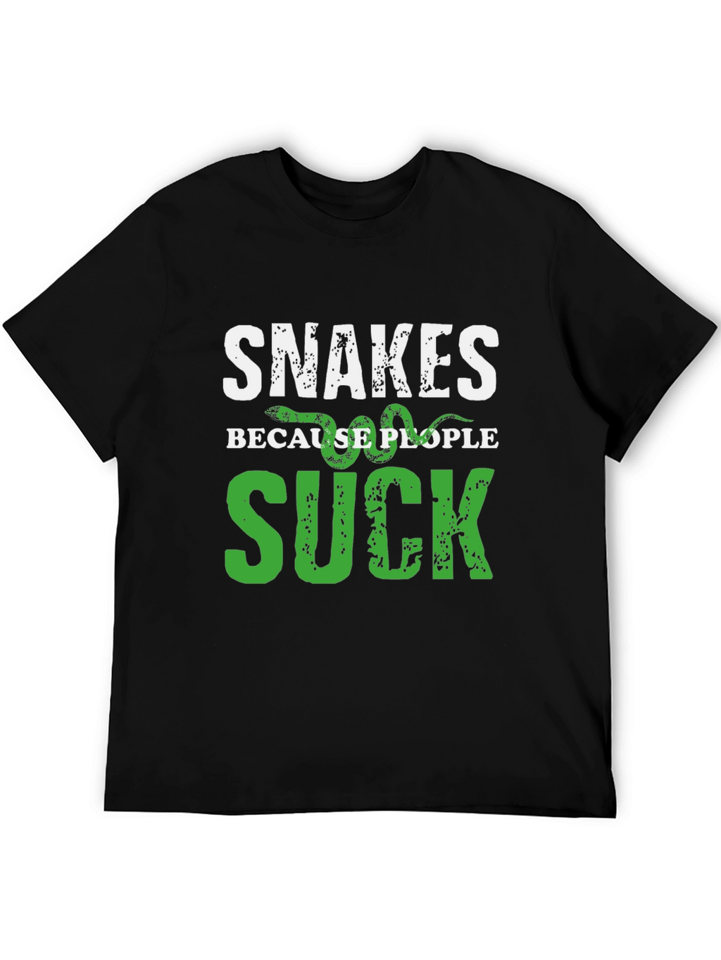 Snakes Because People Suck Graphic T-Shirt