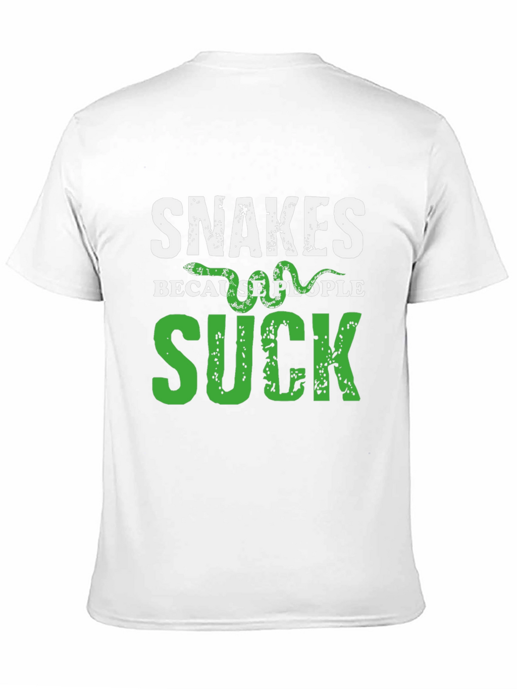 Snakes Because People Suck Graphic T-Shirt