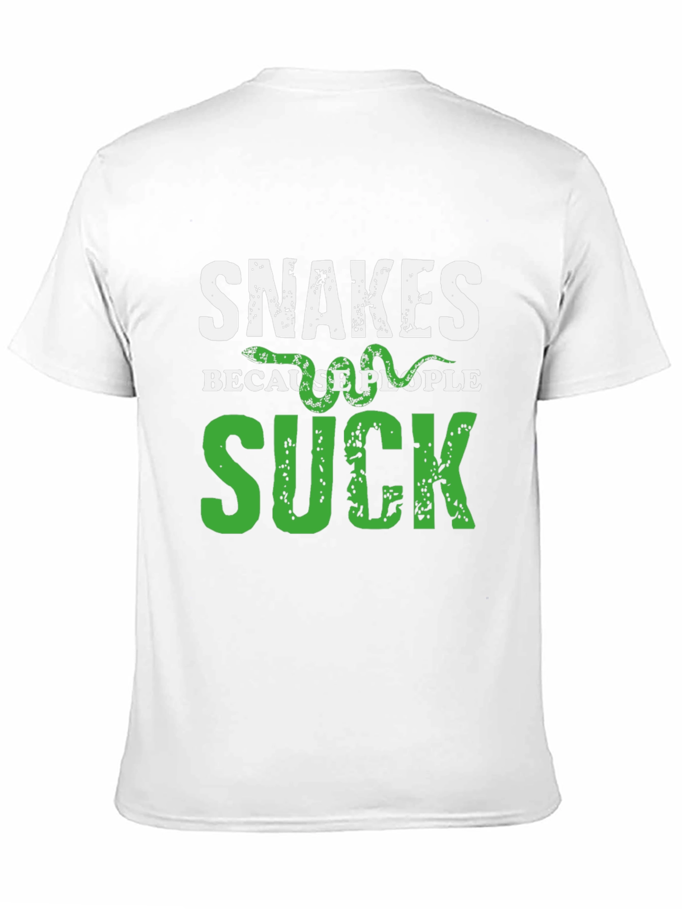 Snakes Because People Suck Graphic T-Shirt