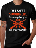 Skeet Shooting Girl Tee - Way Cooler Graphic T-Shirt