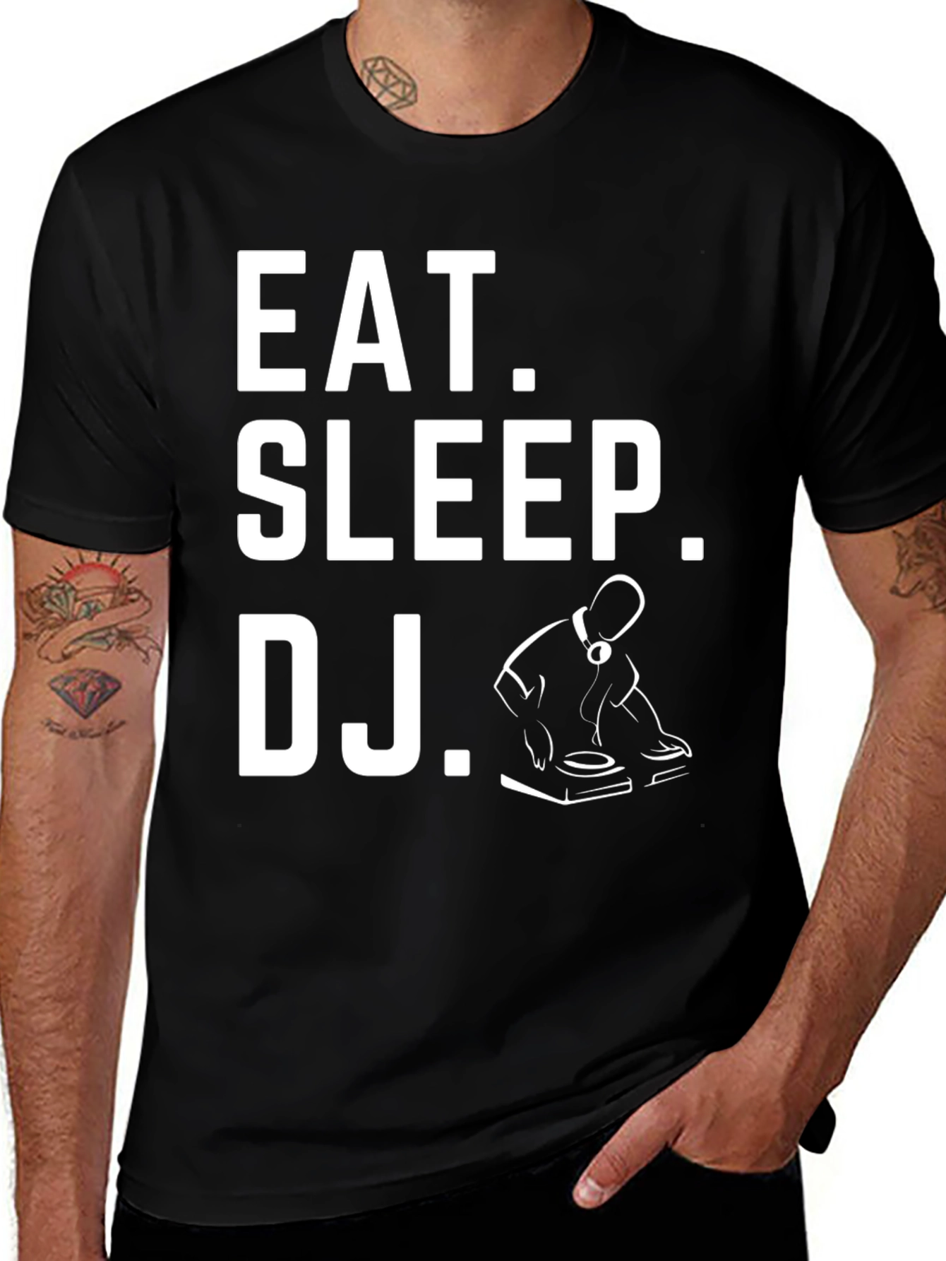Eat Sleep DJ T-Shirt - Musician Gift
