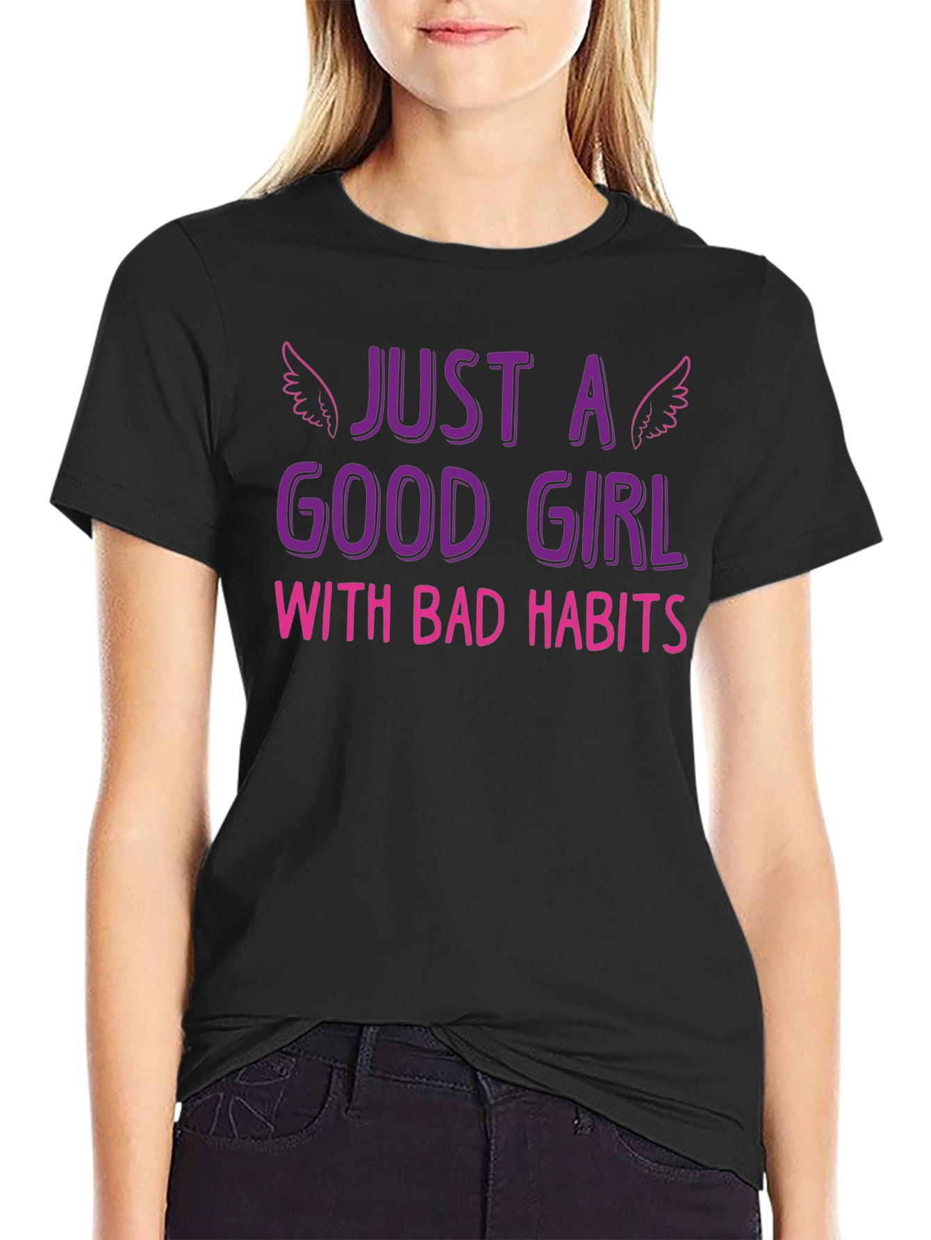 Just a Good Girl with Bad Habits Graphic Tee