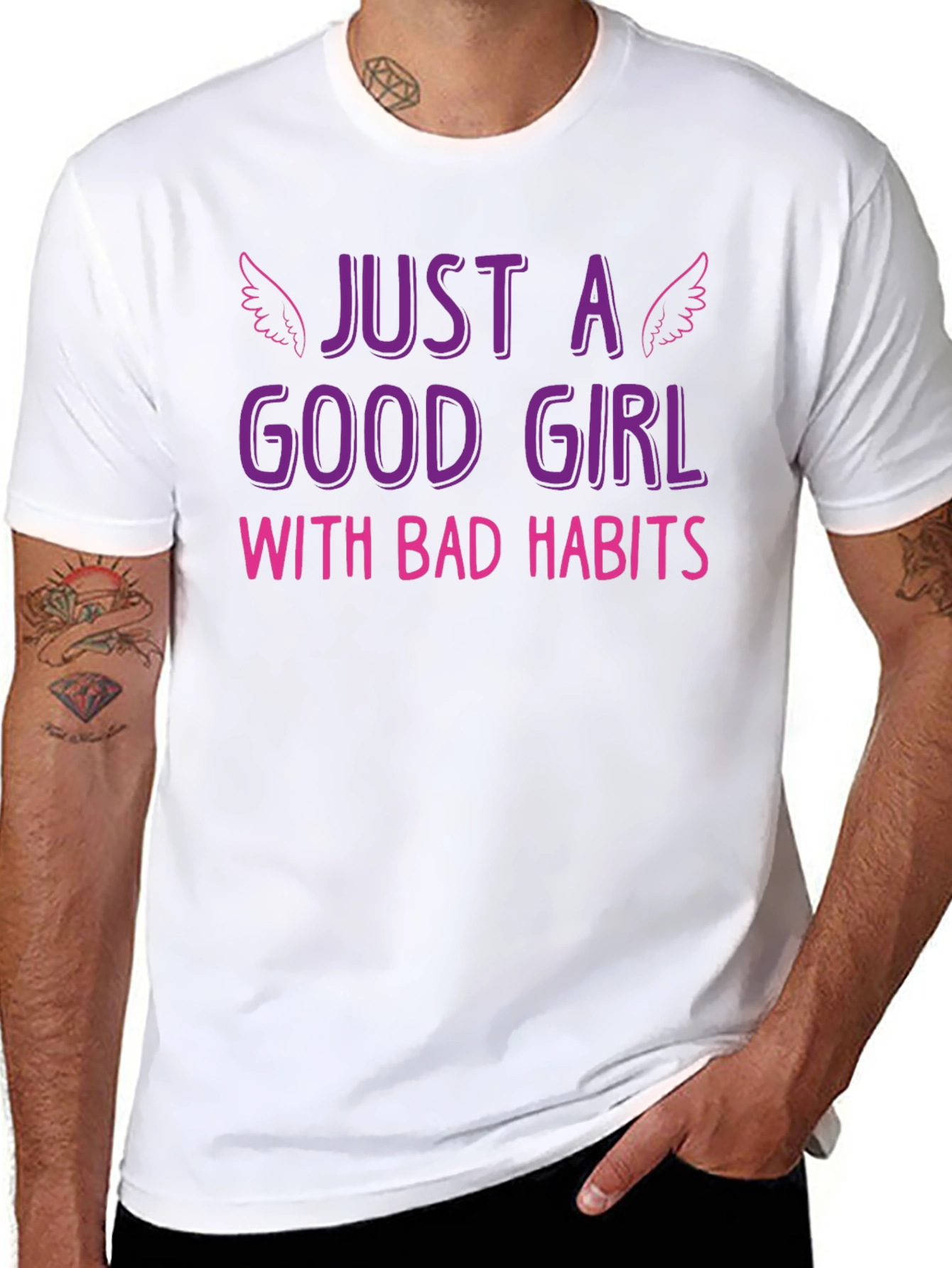 Just a Good Girl with Bad Habits Graphic Tee