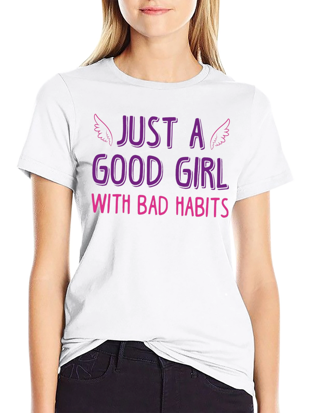 Just a Good Girl with Bad Habits Graphic Tee