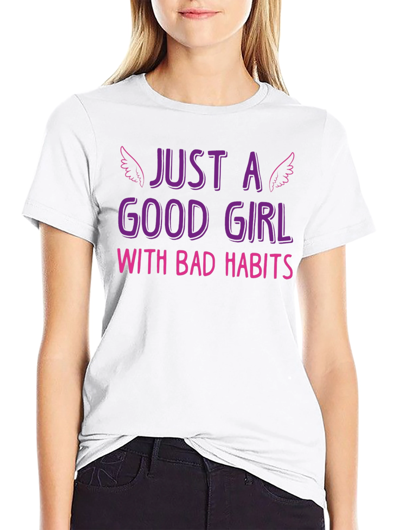 Just a Good Girl with Bad Habits Graphic Tee