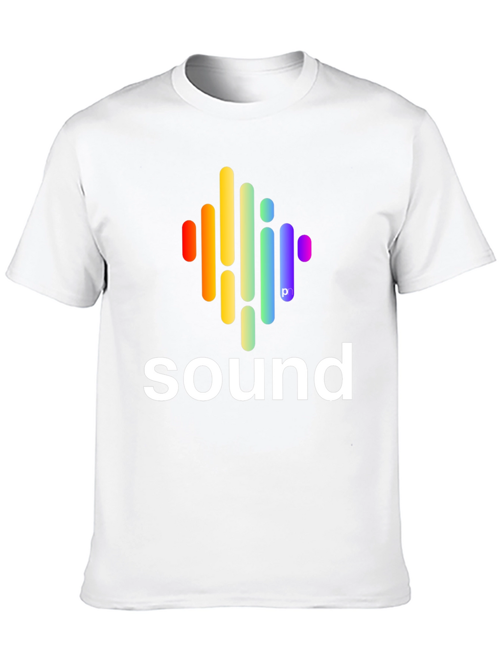 Sound Wave Graphic Tee - Stylish Black Cotton T-Shirt