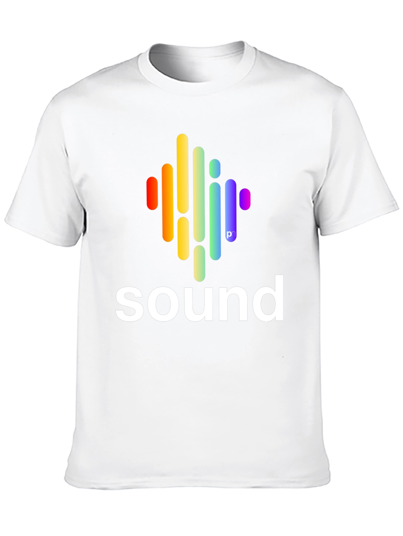 Sound Wave Graphic Tee - Stylish Black Cotton T-Shirt