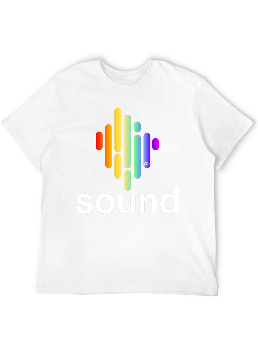 Sound Wave Graphic Tee - Stylish Black Cotton T-Shirt