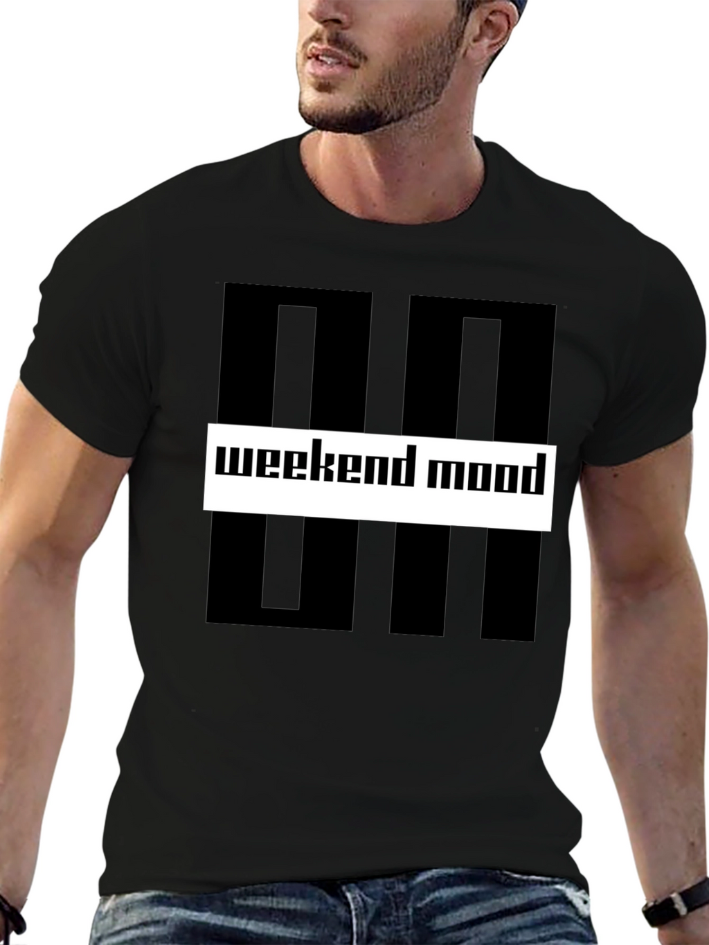Weekend Mood Graphic Tee - Stylish Casual Wear