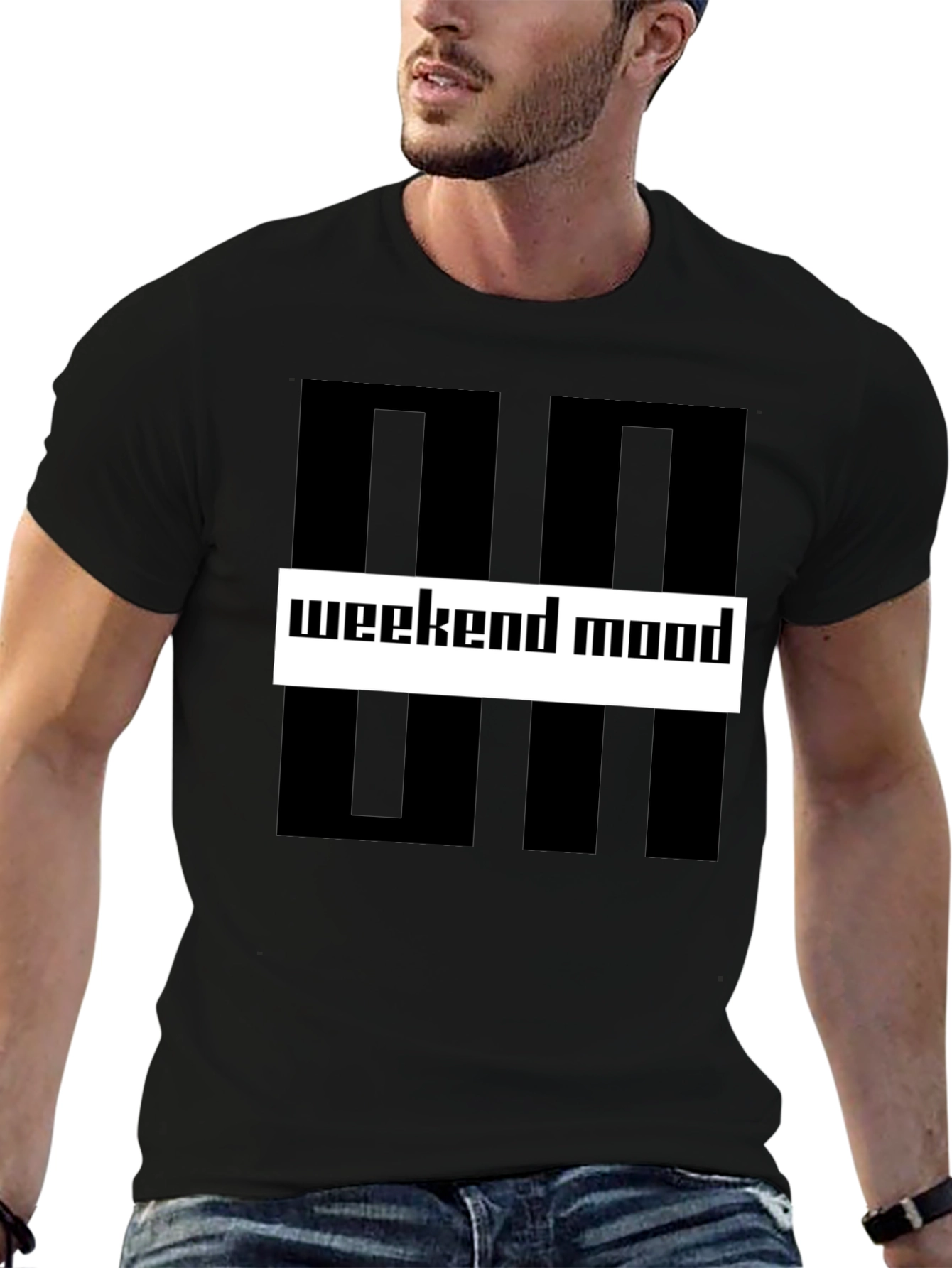 Weekend Mood Graphic Tee - Stylish Casual Wear