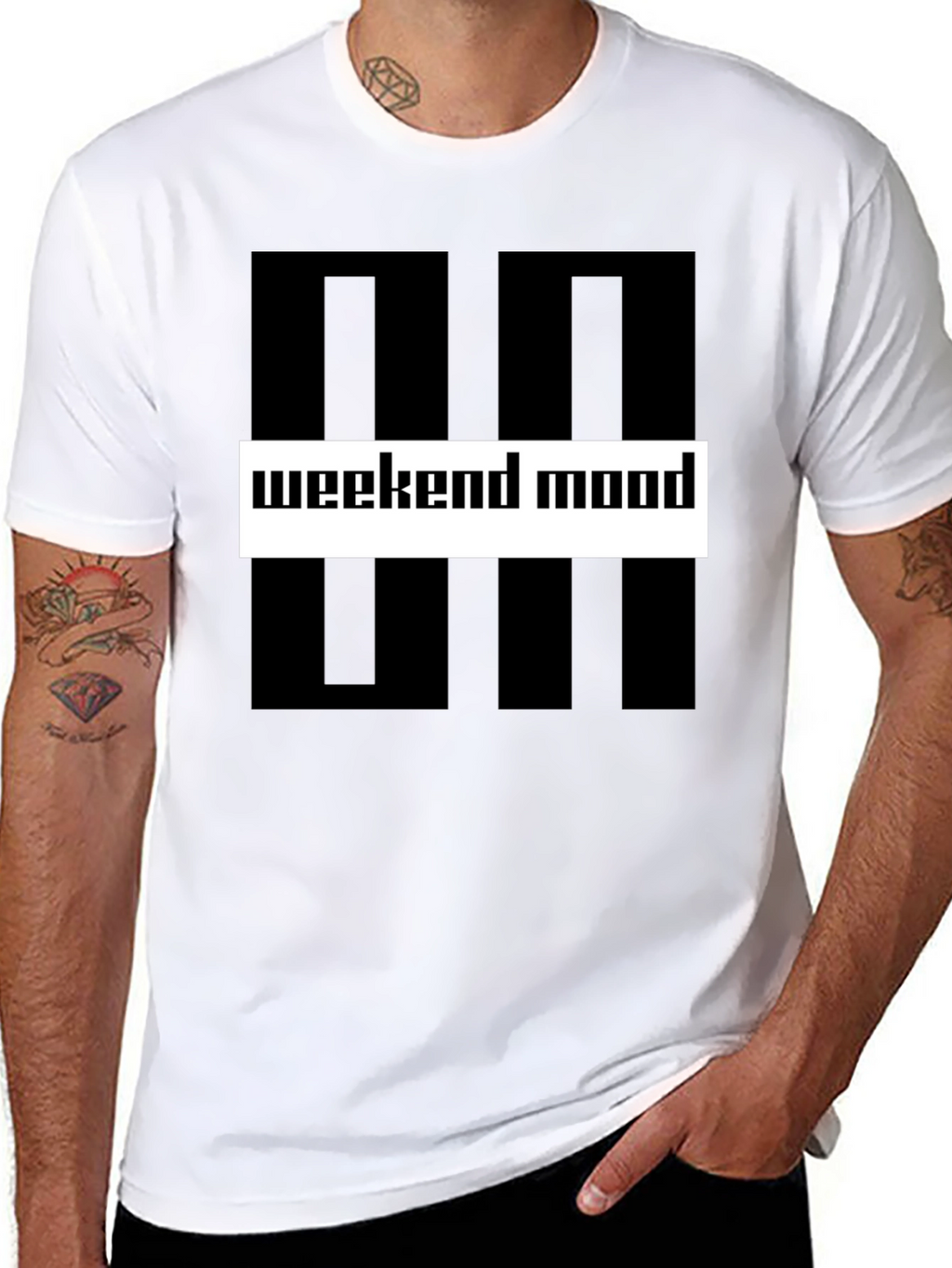Weekend Mood Graphic Tee - Stylish Casual Wear