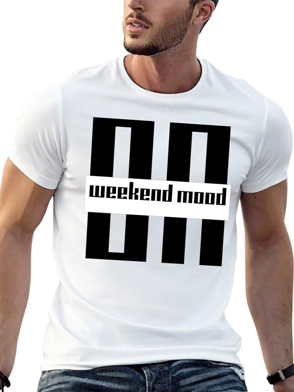 Weekend Mood Graphic Tee - Stylish Casual Wear