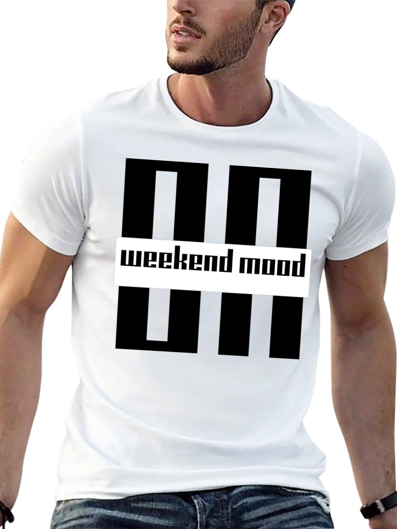 Weekend Mood Graphic Tee - Stylish Casual Wear