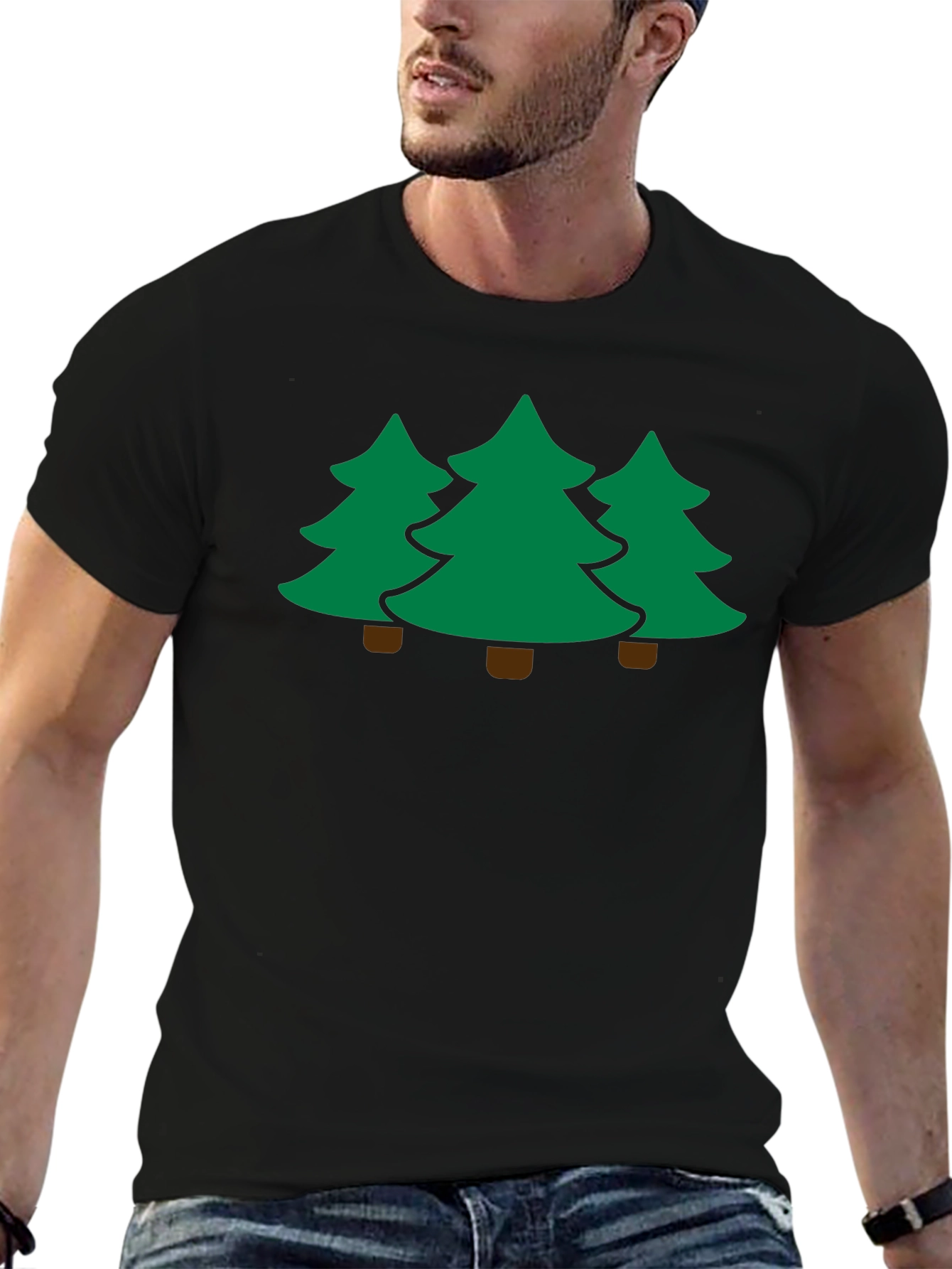 Three Trees Black T-Shirt