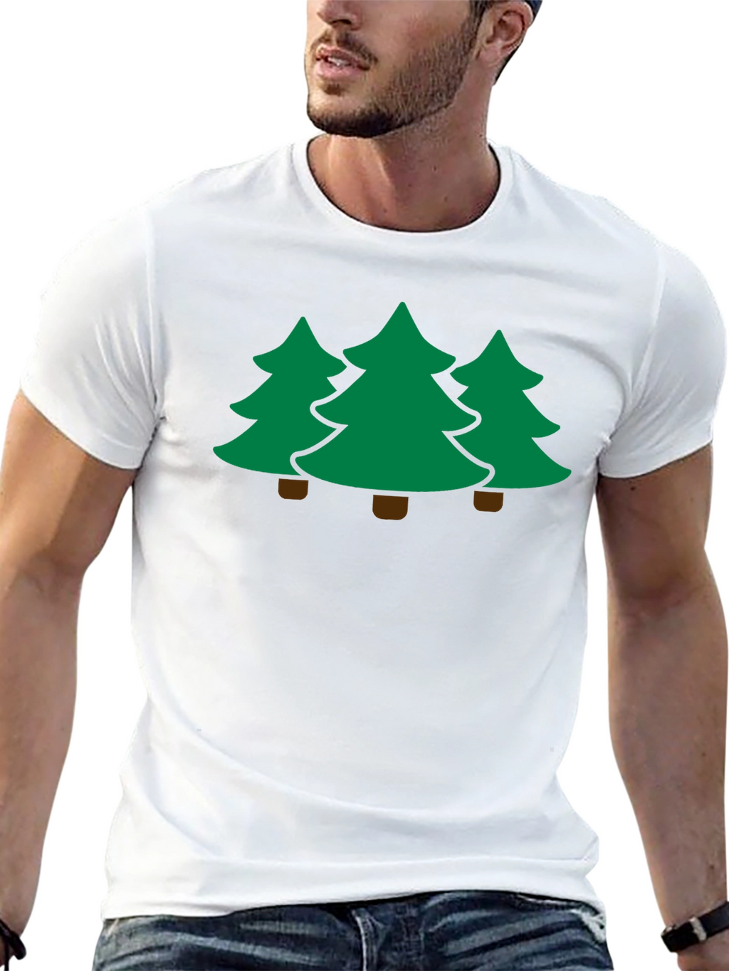 Three Trees Black T-Shirt