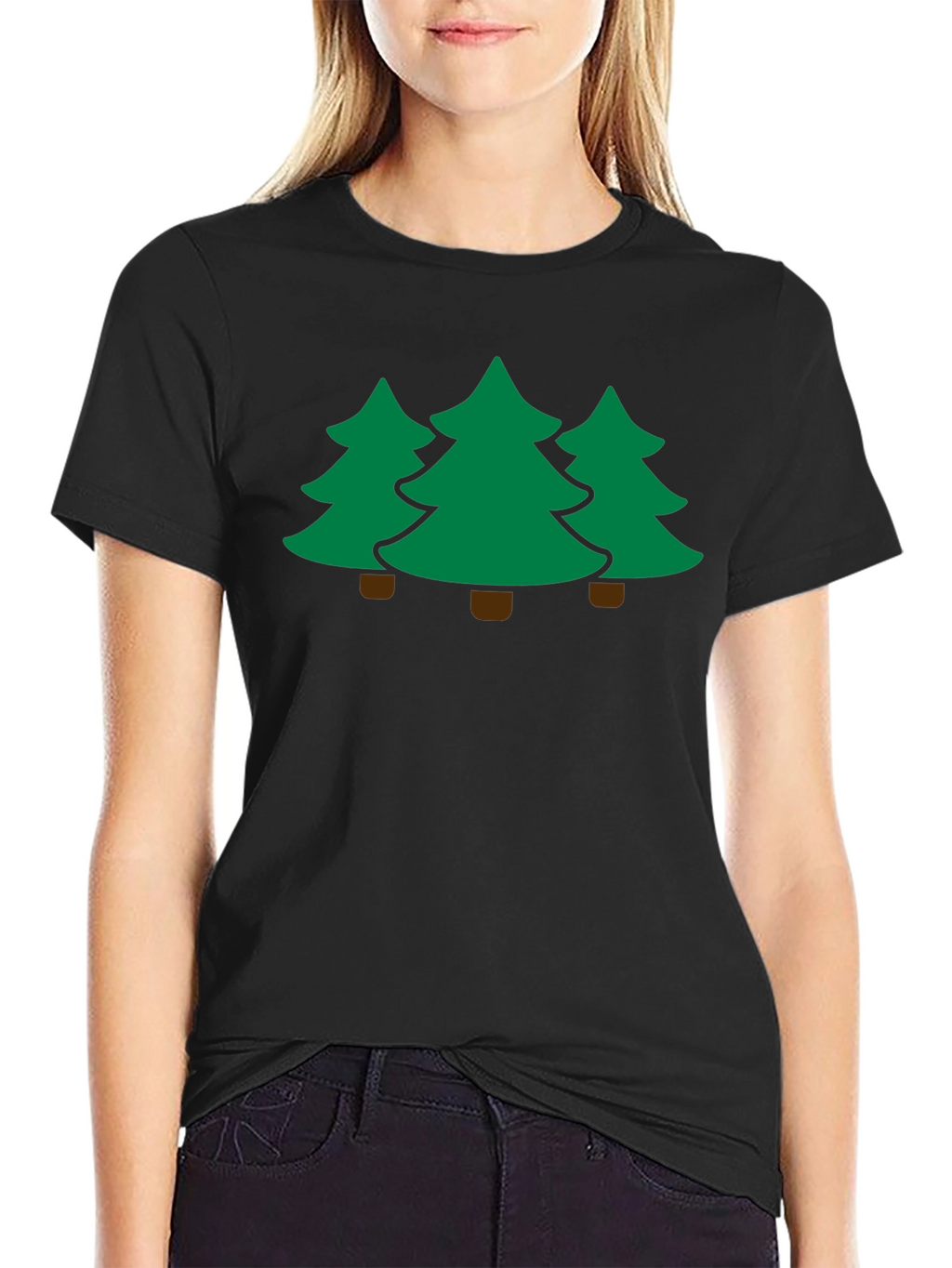 Three Trees Black T-Shirt