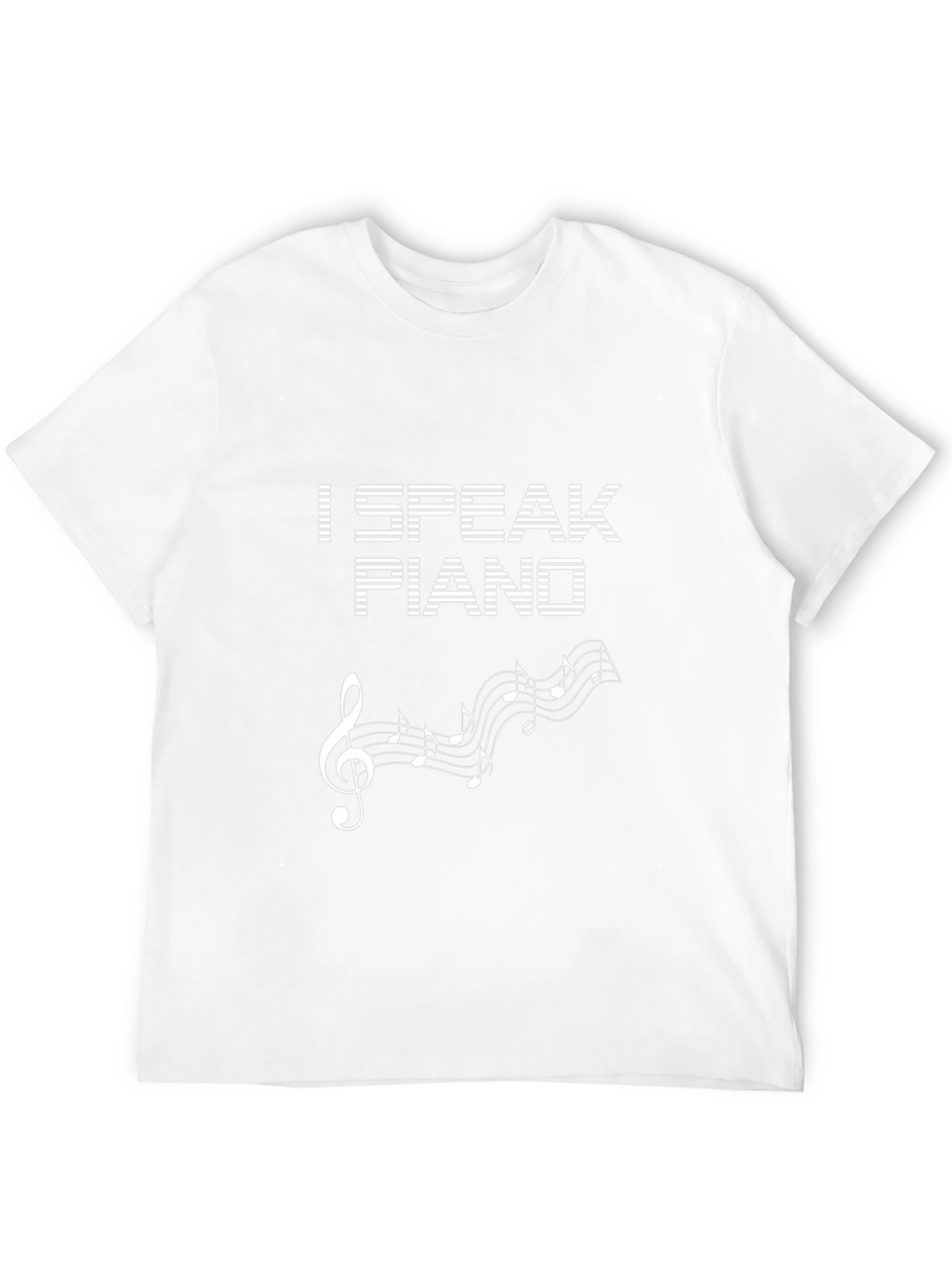 I Speak Piano Graphic Tee - Music Lover T-Shirt