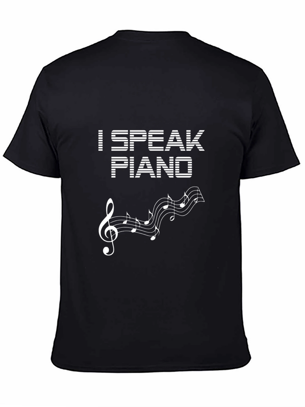 I Speak Piano Graphic Tee - Music Lover T-Shirt