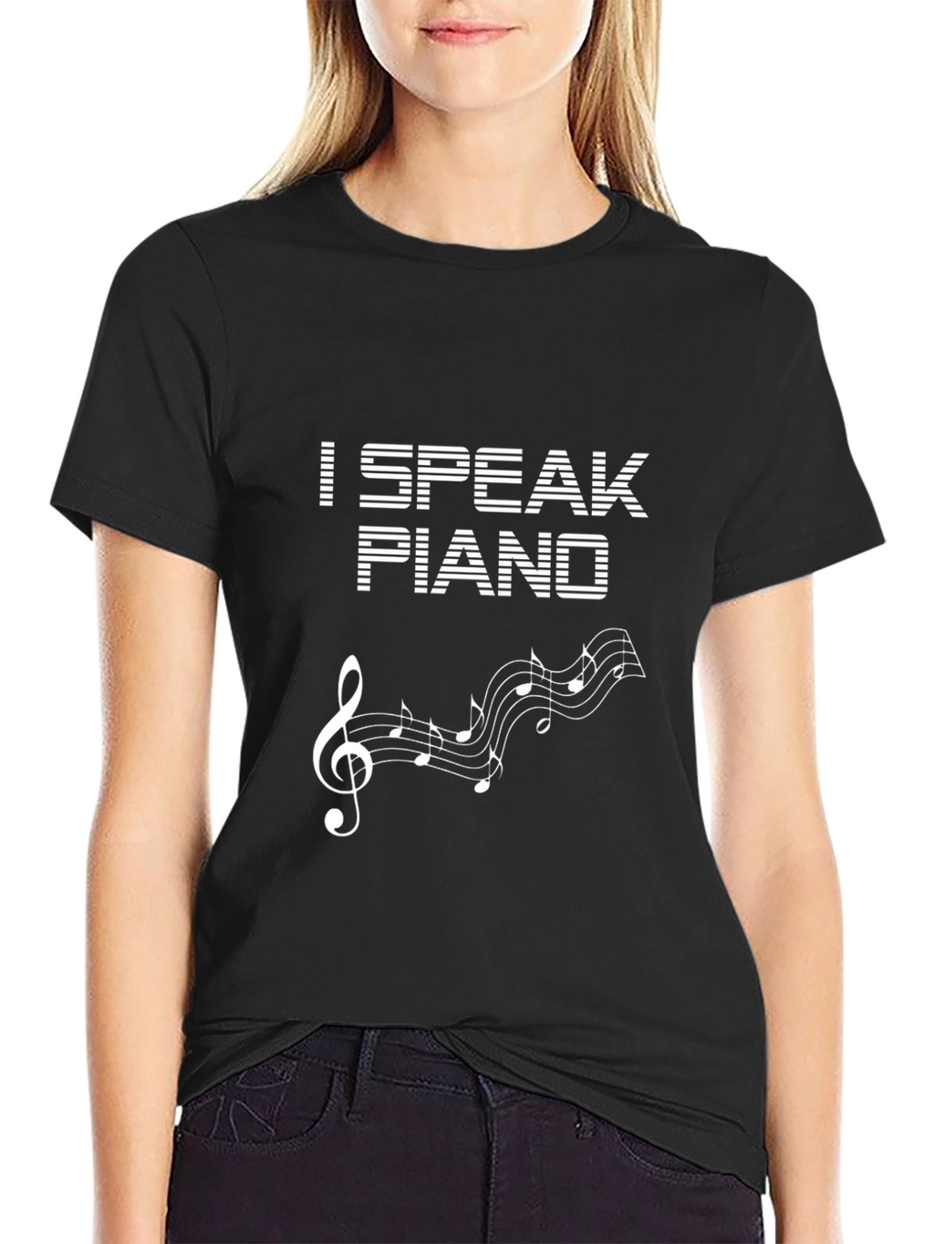 I Speak Piano Graphic Tee - Music Lover T-Shirt