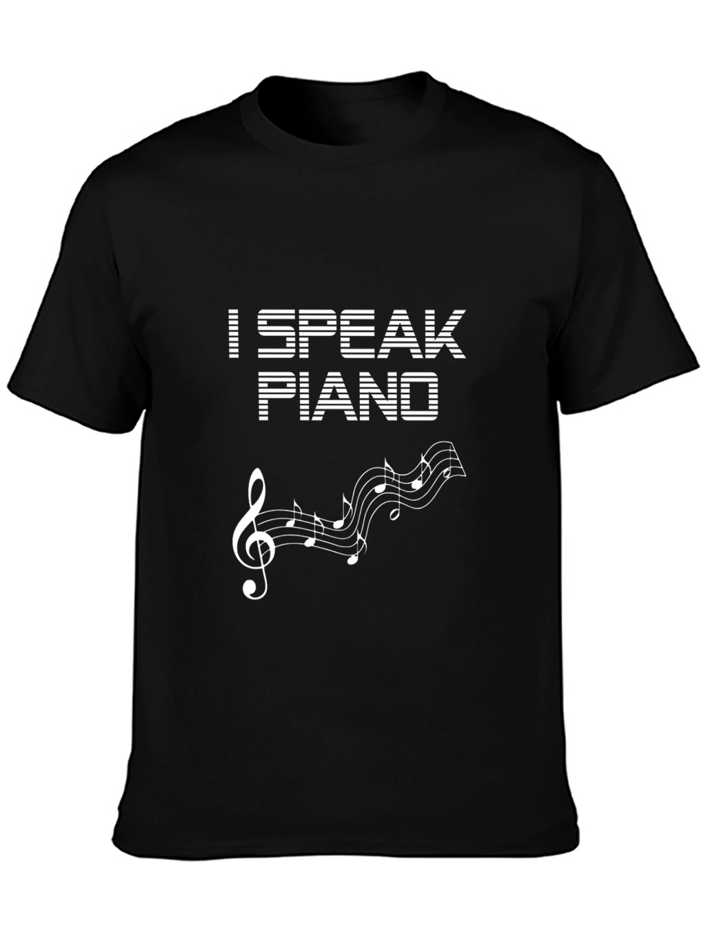 I Speak Piano Graphic Tee - Music Lover T-Shirt