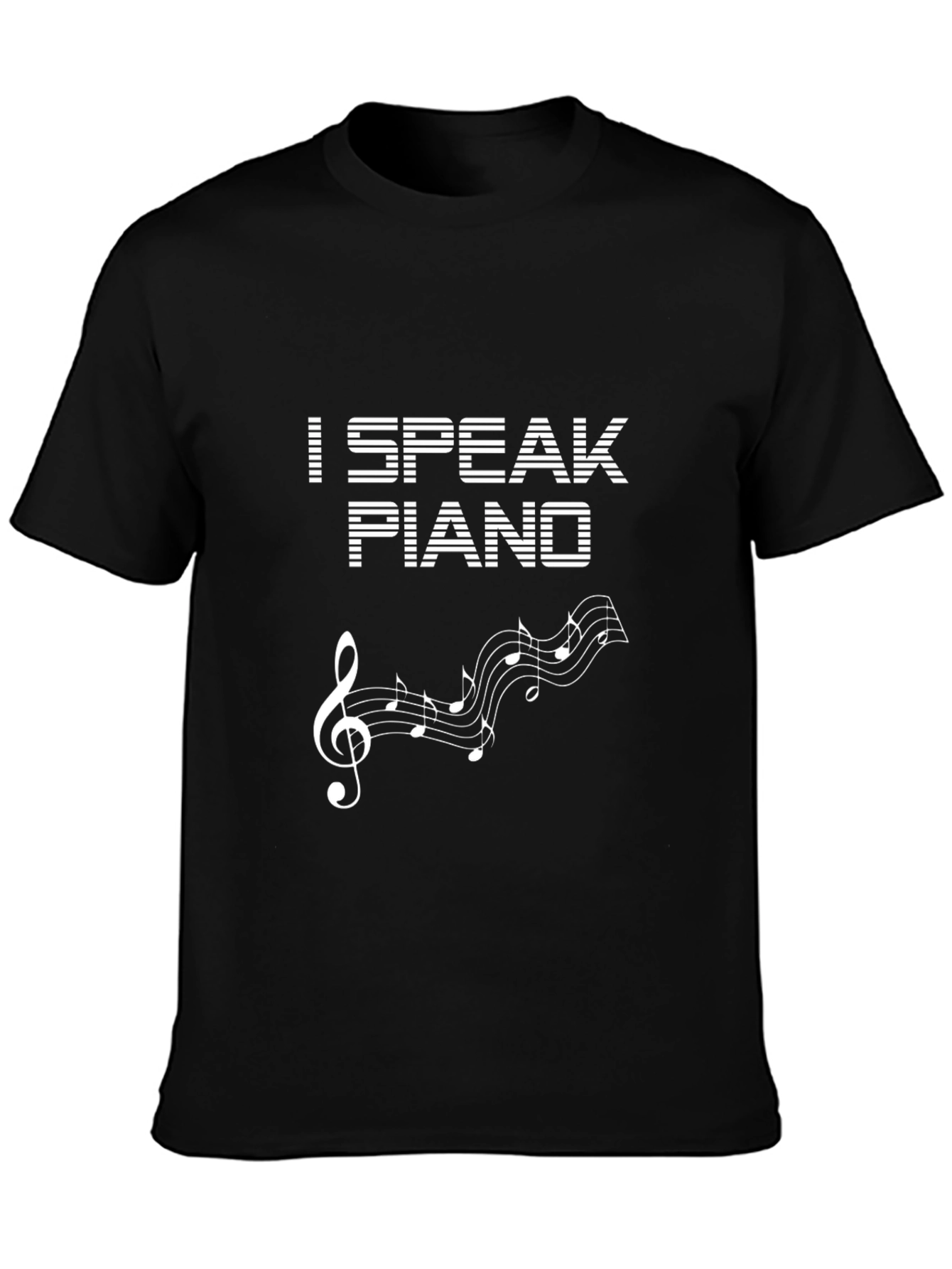 I Speak Piano Graphic Tee - Music Lover T-Shirt