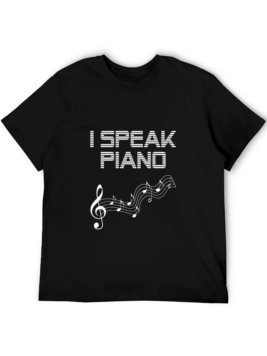 I Speak Piano Graphic Tee - Music Lover T-Shirt