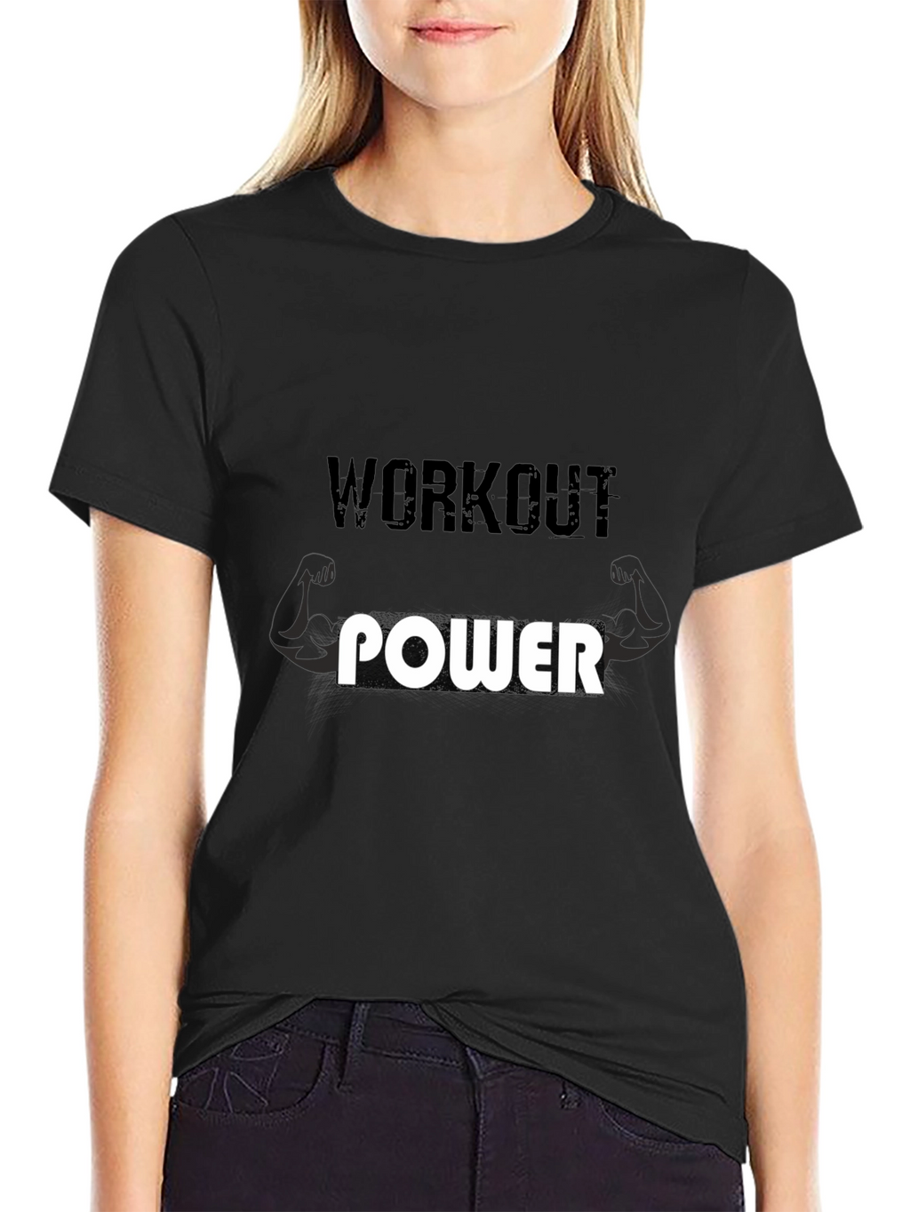 Workout Power T-Shirt - Gym Motivation Tee