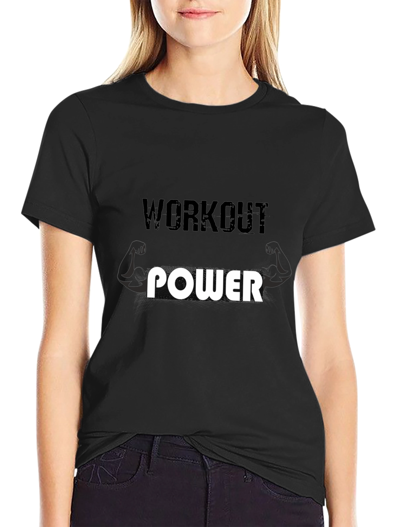 Workout Power T-Shirt - Gym Motivation Tee