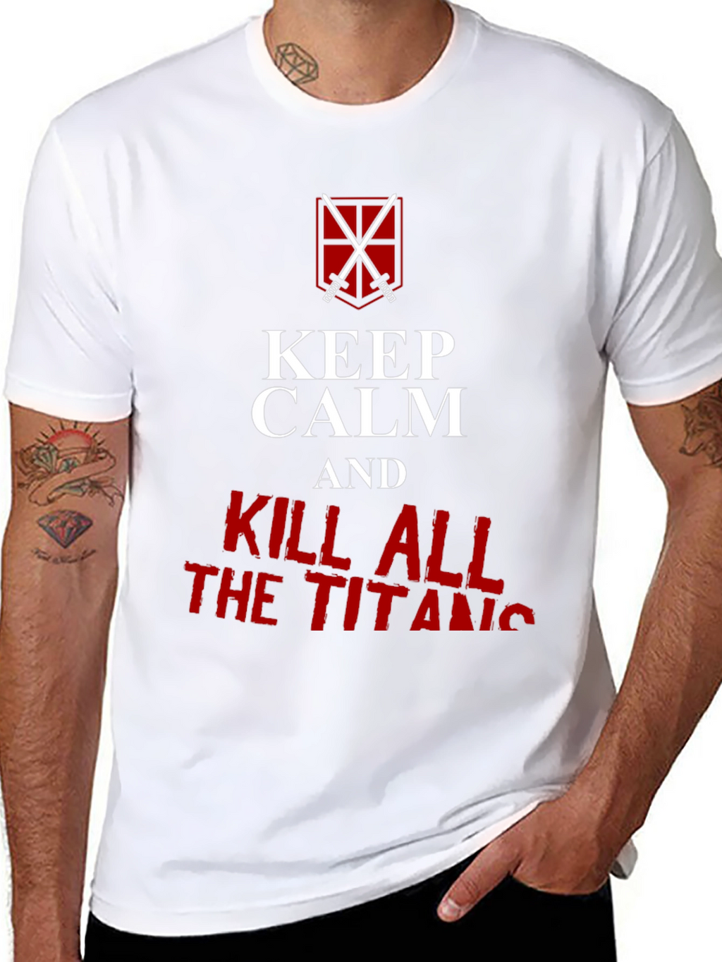 Keep Calm and Kill All Titans Graphic T-Shirt