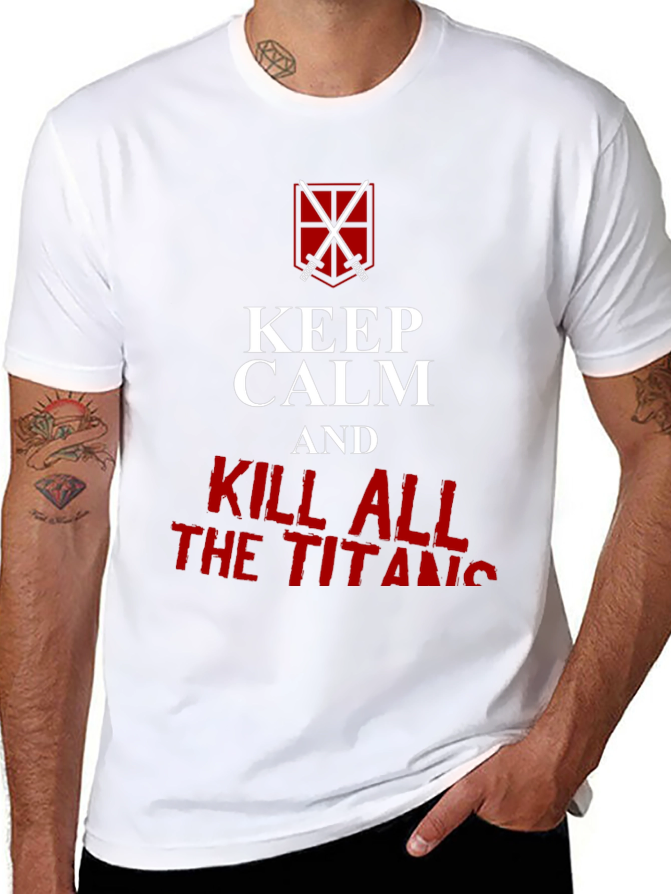 Keep Calm and Kill All Titans Graphic T-Shirt