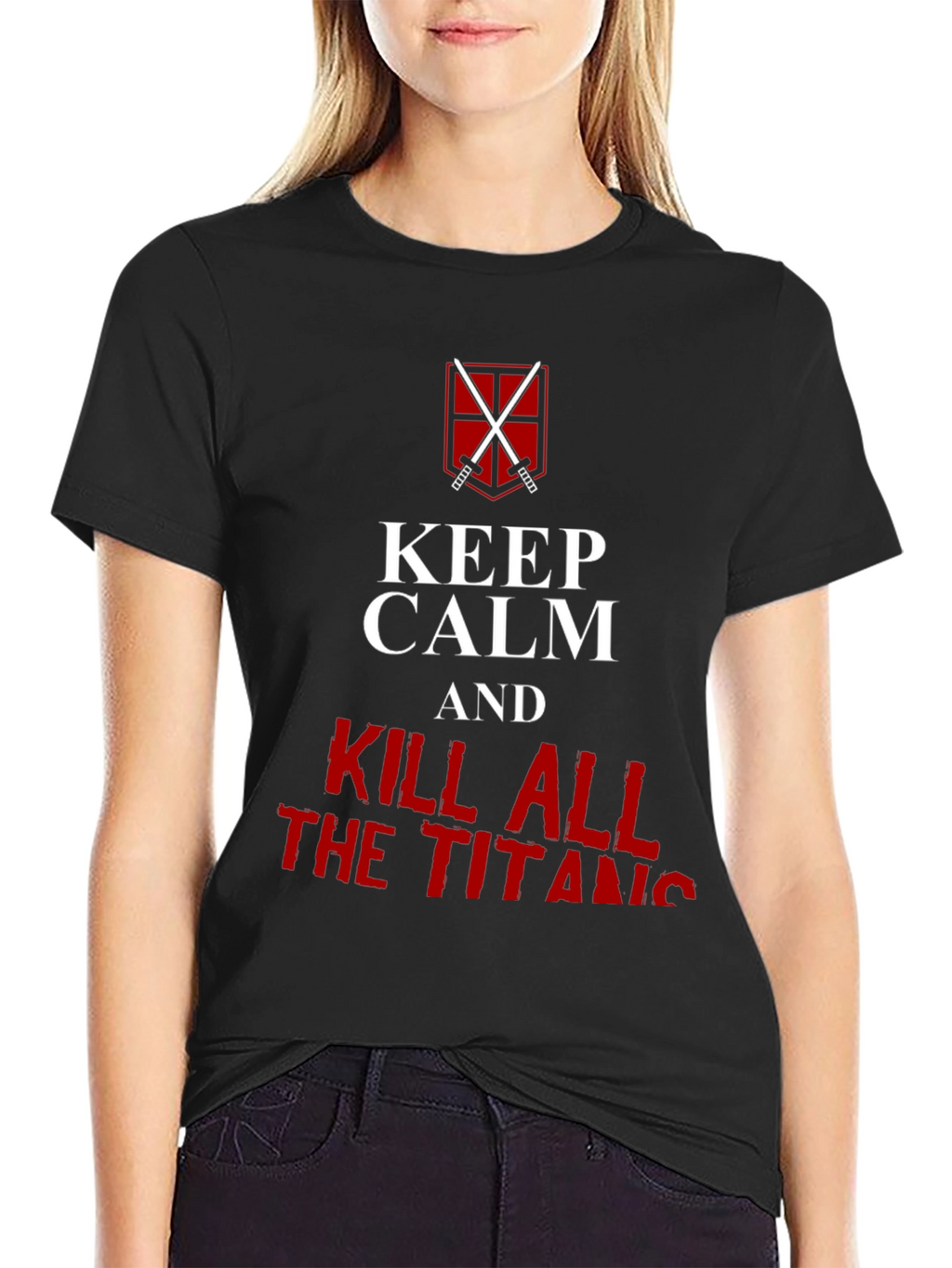 Keep Calm and Kill All Titans Graphic T-Shirt
