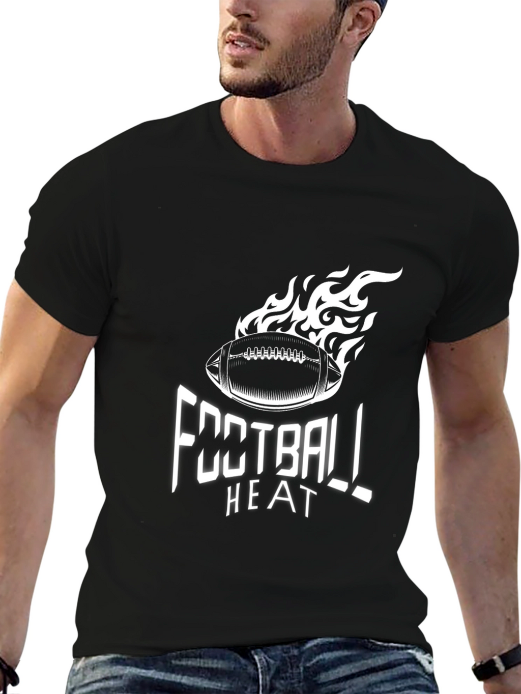 Football Heat Graphic T-Shirt