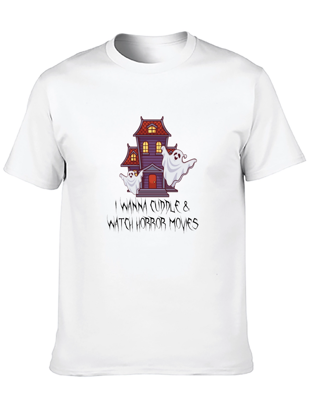 Horror Movie Night T-Shirt: Cuddle & Watch!