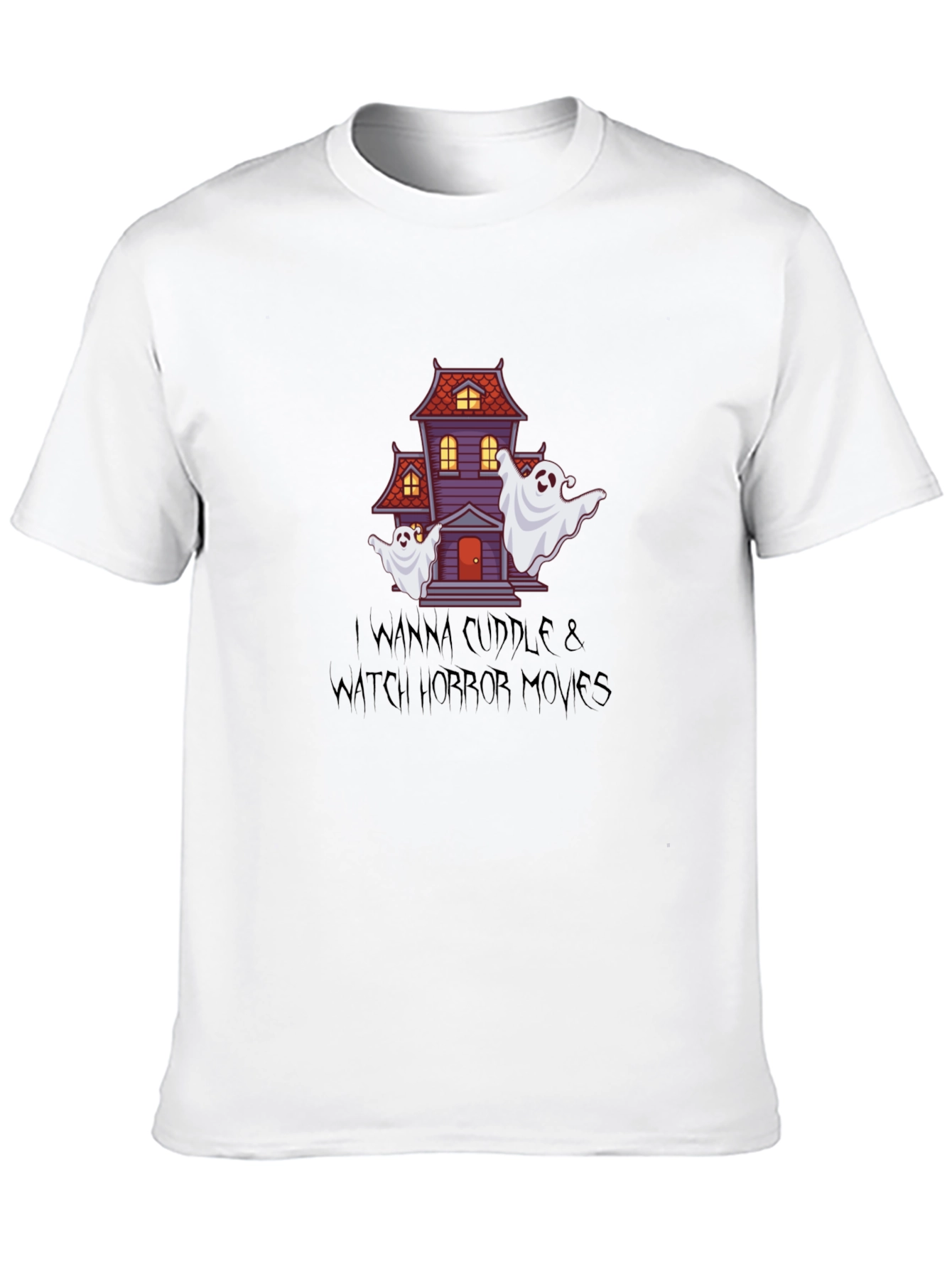 Horror Movie Night T-Shirt: Cuddle & Watch!