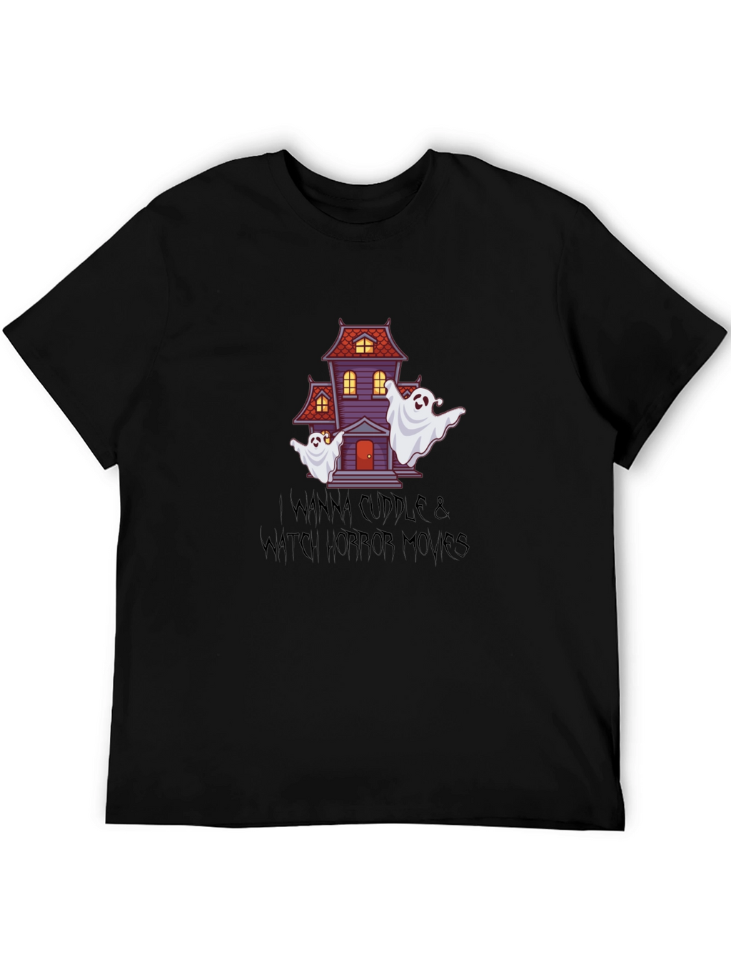 Horror Movie Night T-Shirt: Cuddle & Watch!