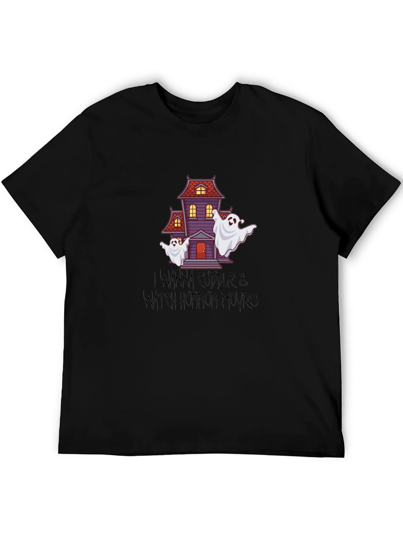Horror Movie Night T-Shirt: Cuddle & Watch!