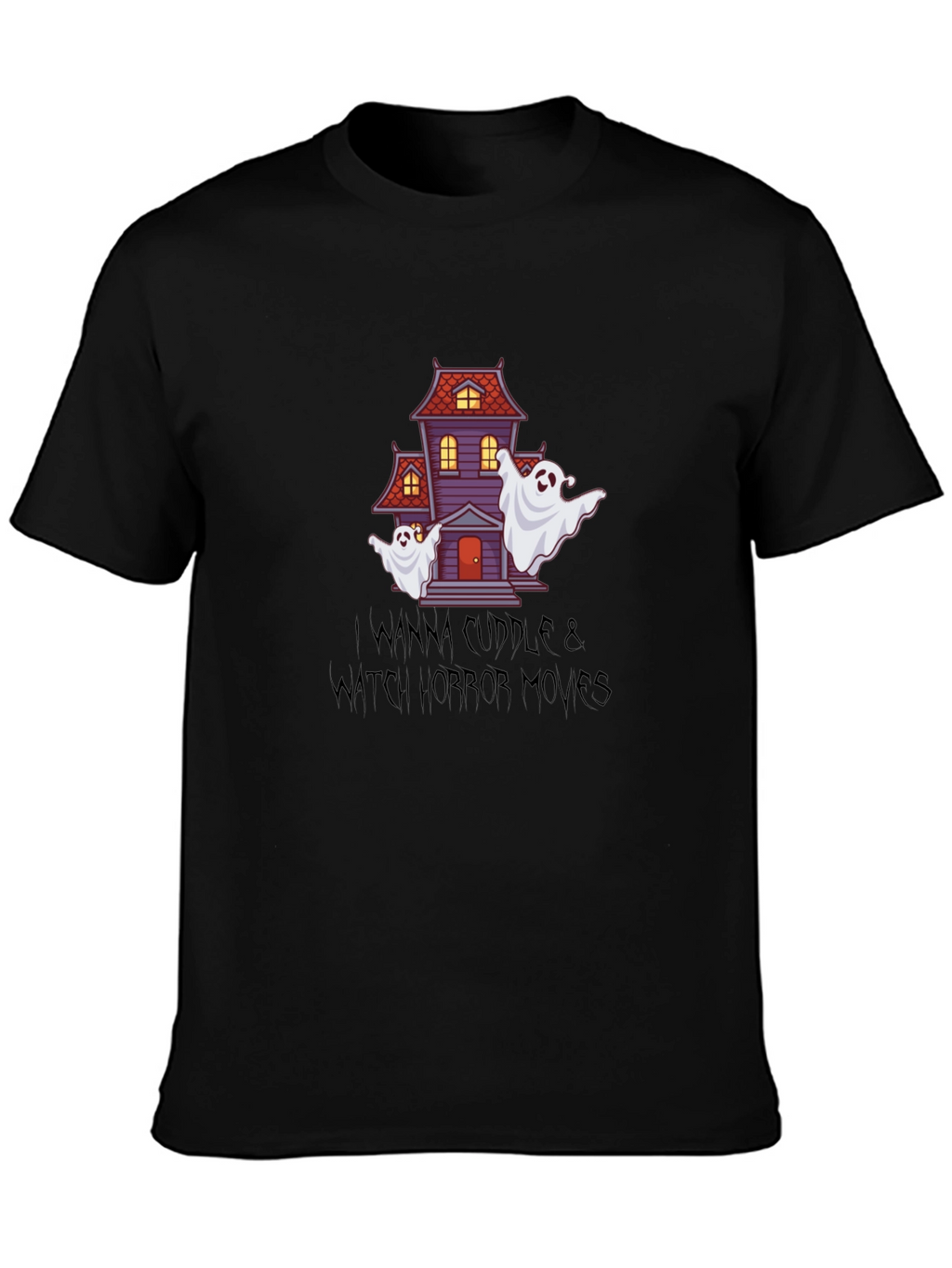 Horror Movie Night T-Shirt: Cuddle & Watch!