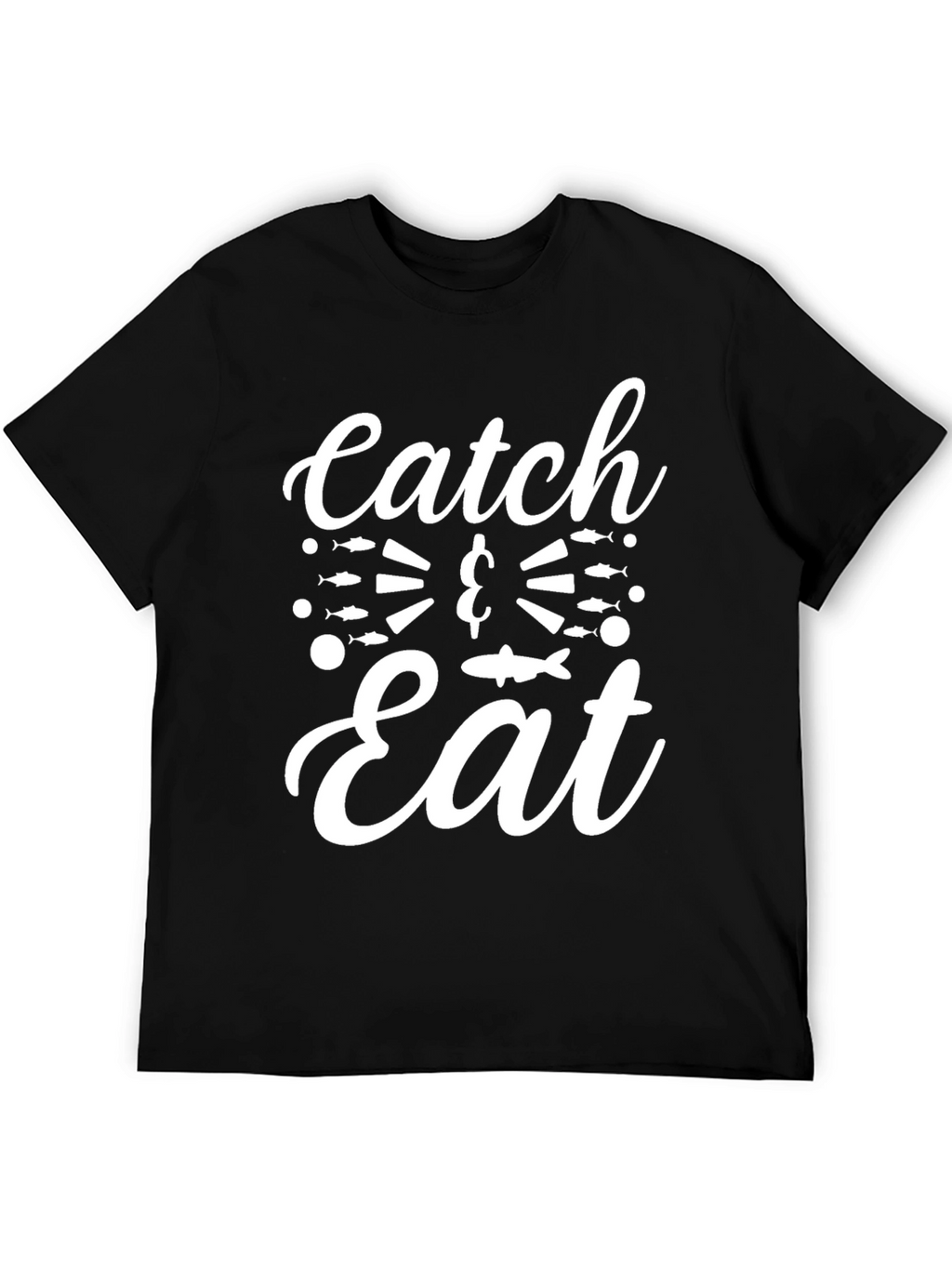 Catch & Eat Graphic T-Shirt - Fishing Lover Tee