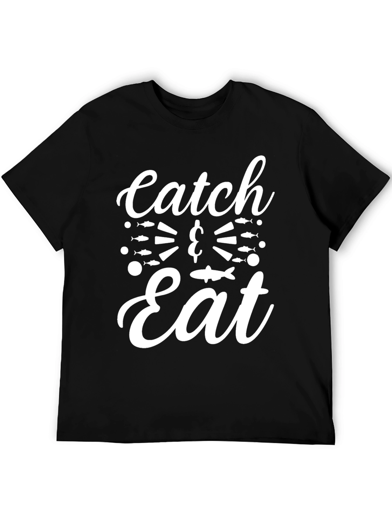 Catch & Eat Graphic T-Shirt - Fishing Lover Tee