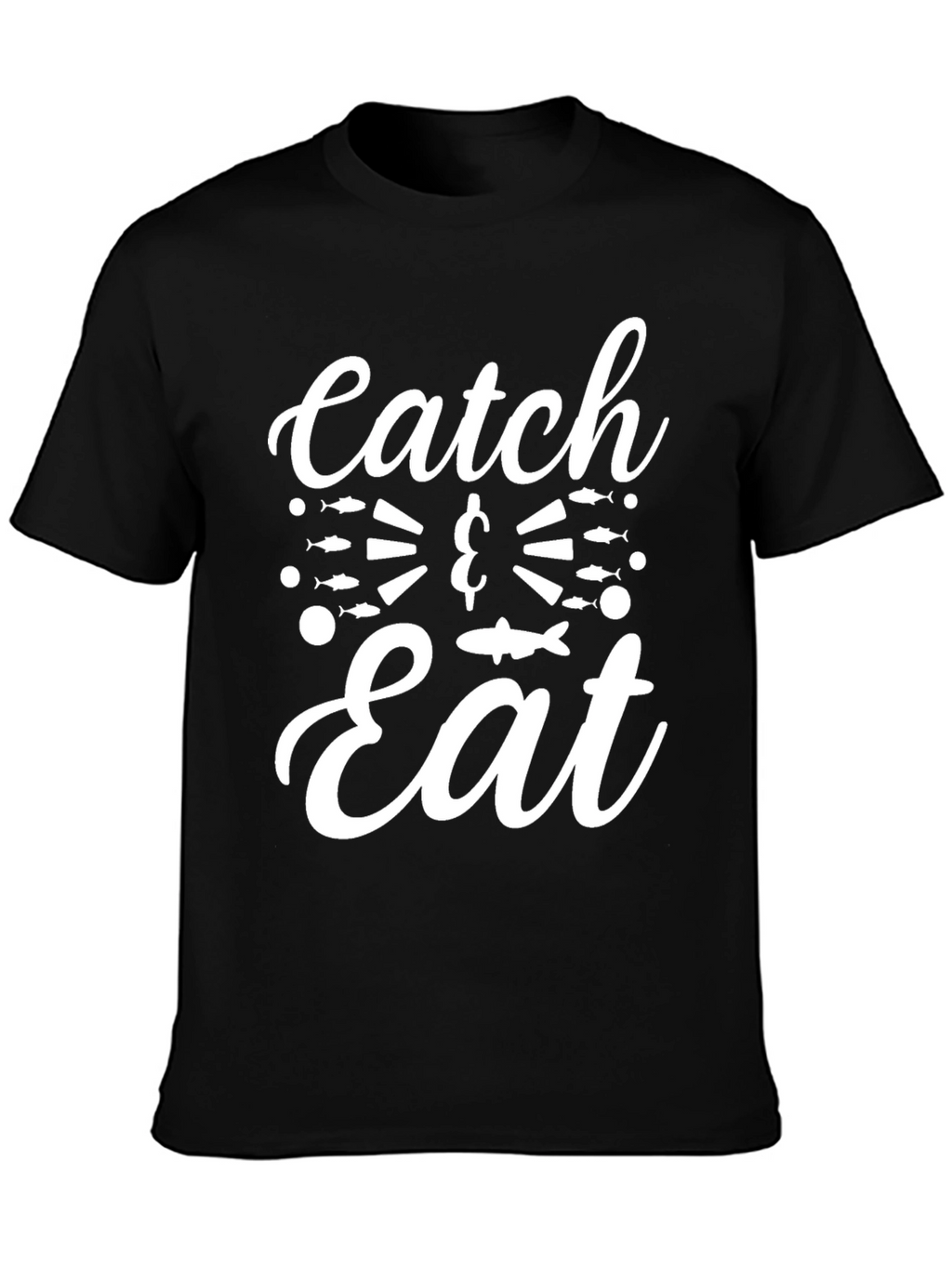 Catch & Eat Graphic T-Shirt - Fishing Lover Tee