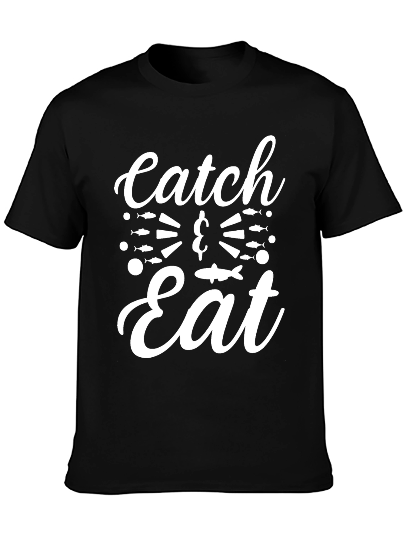 Catch & Eat Graphic T-Shirt - Fishing Lover Tee