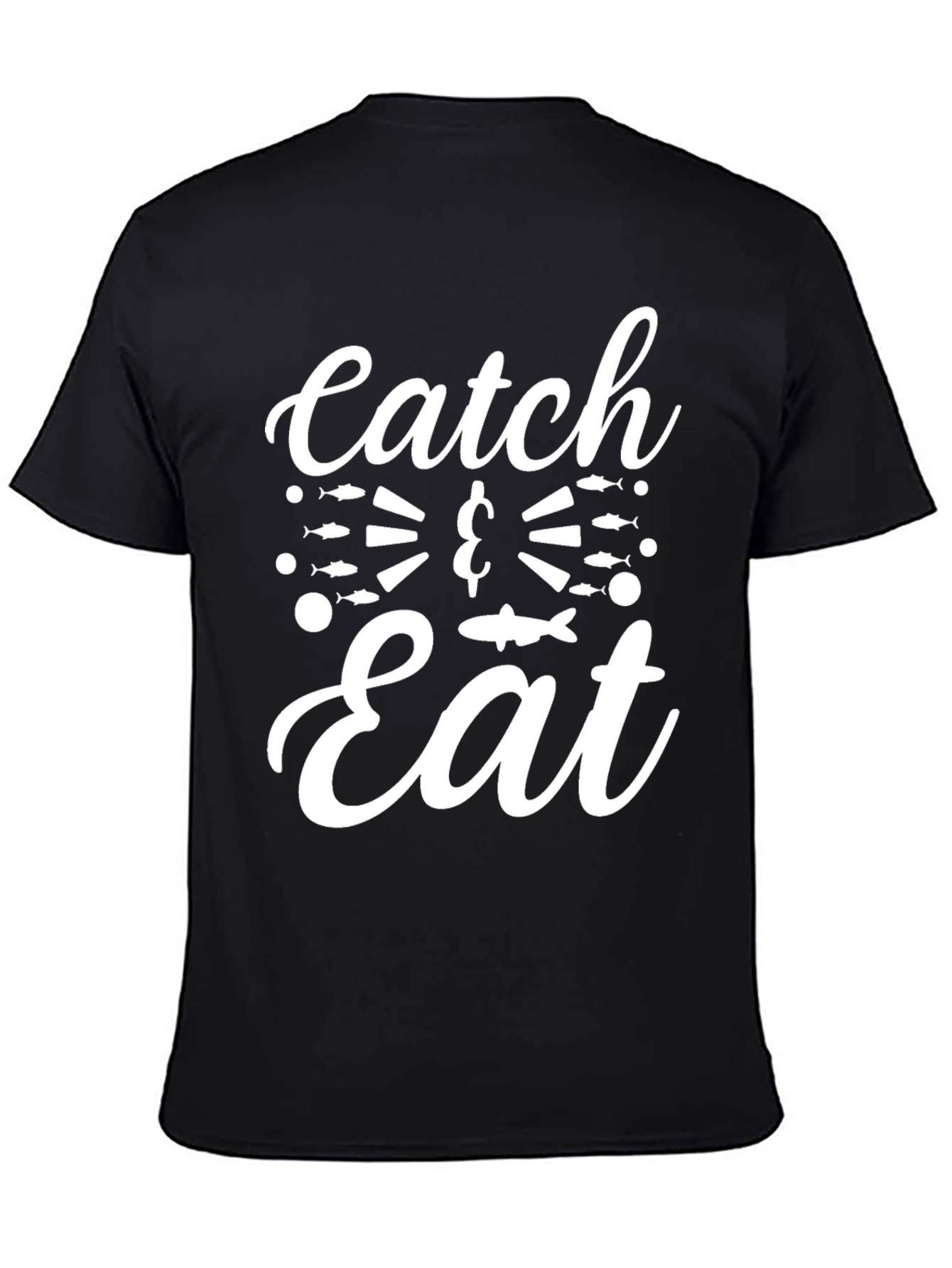 Catch & Eat Graphic T-Shirt - Fishing Lover Tee